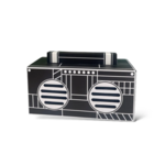 Funky Rico Retro Boombox Bluetooth Speaker- Black