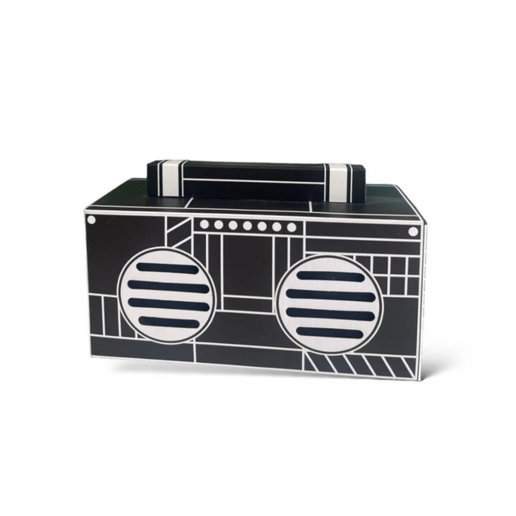 Funky Rico Retro Boombox Bluetooth Speaker- Black