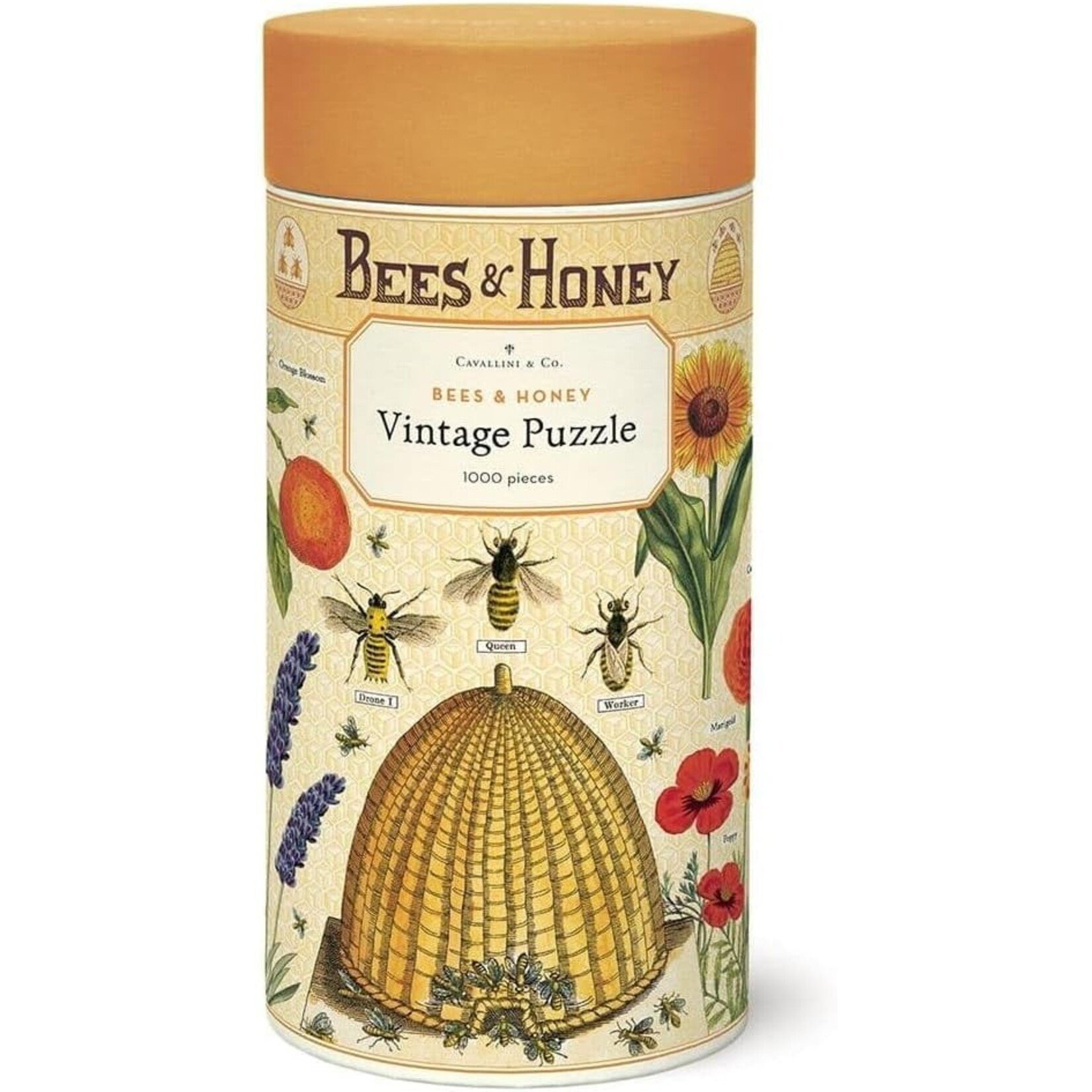 Cavallini Papers Bees and Honey 1000pc Puzzle