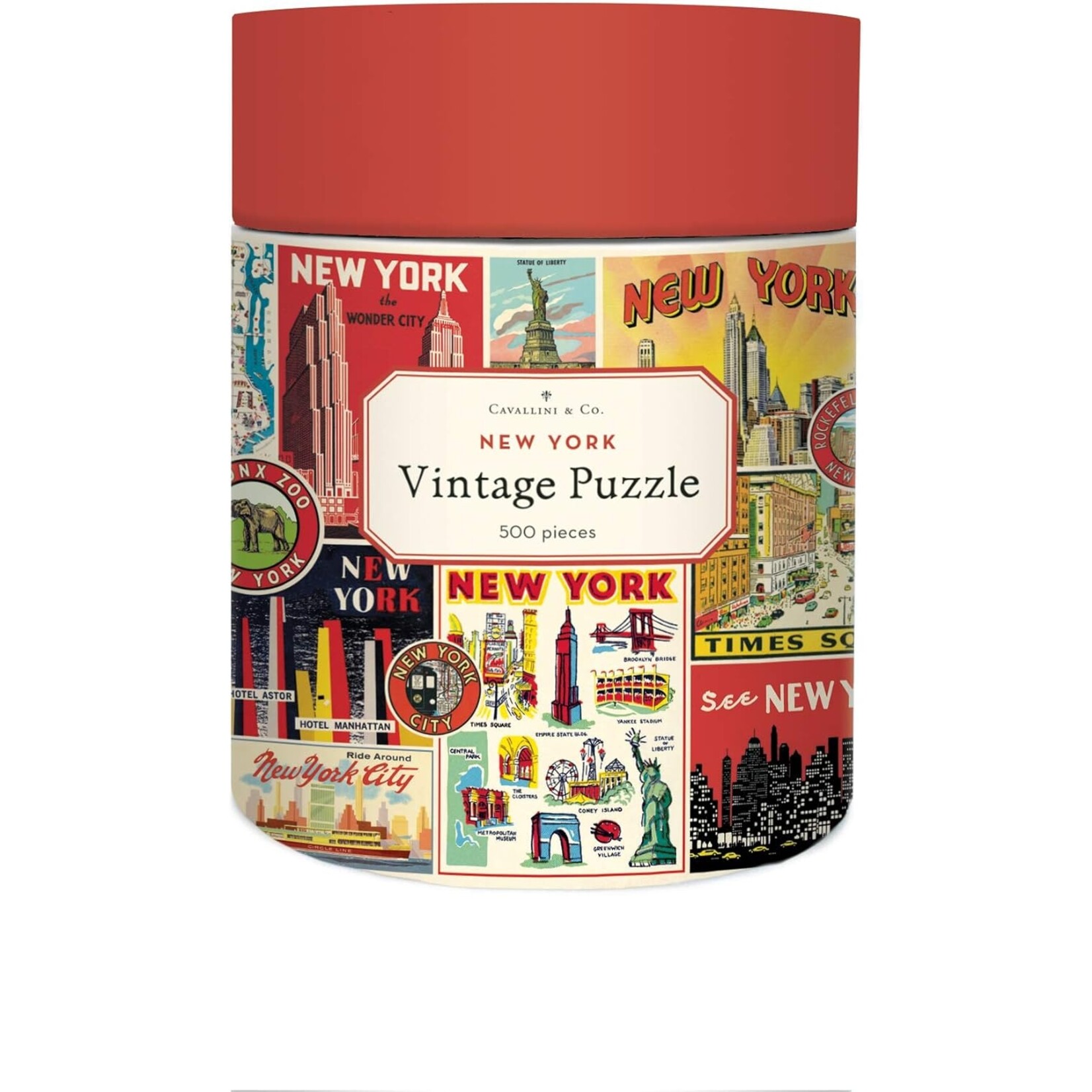 Cavallini Papers NYC Collage 500 pc Puzzle