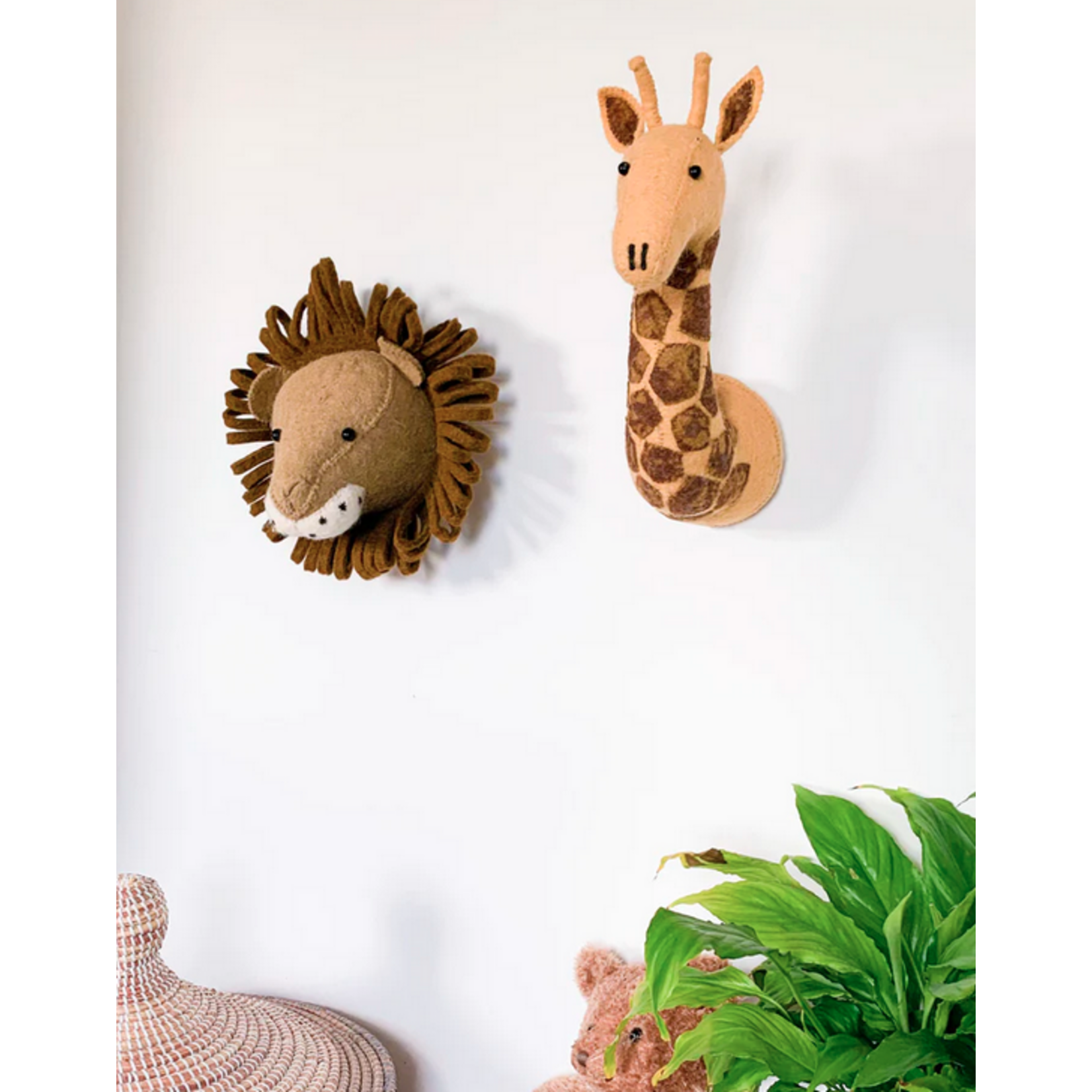 Mini Felt Lion Head