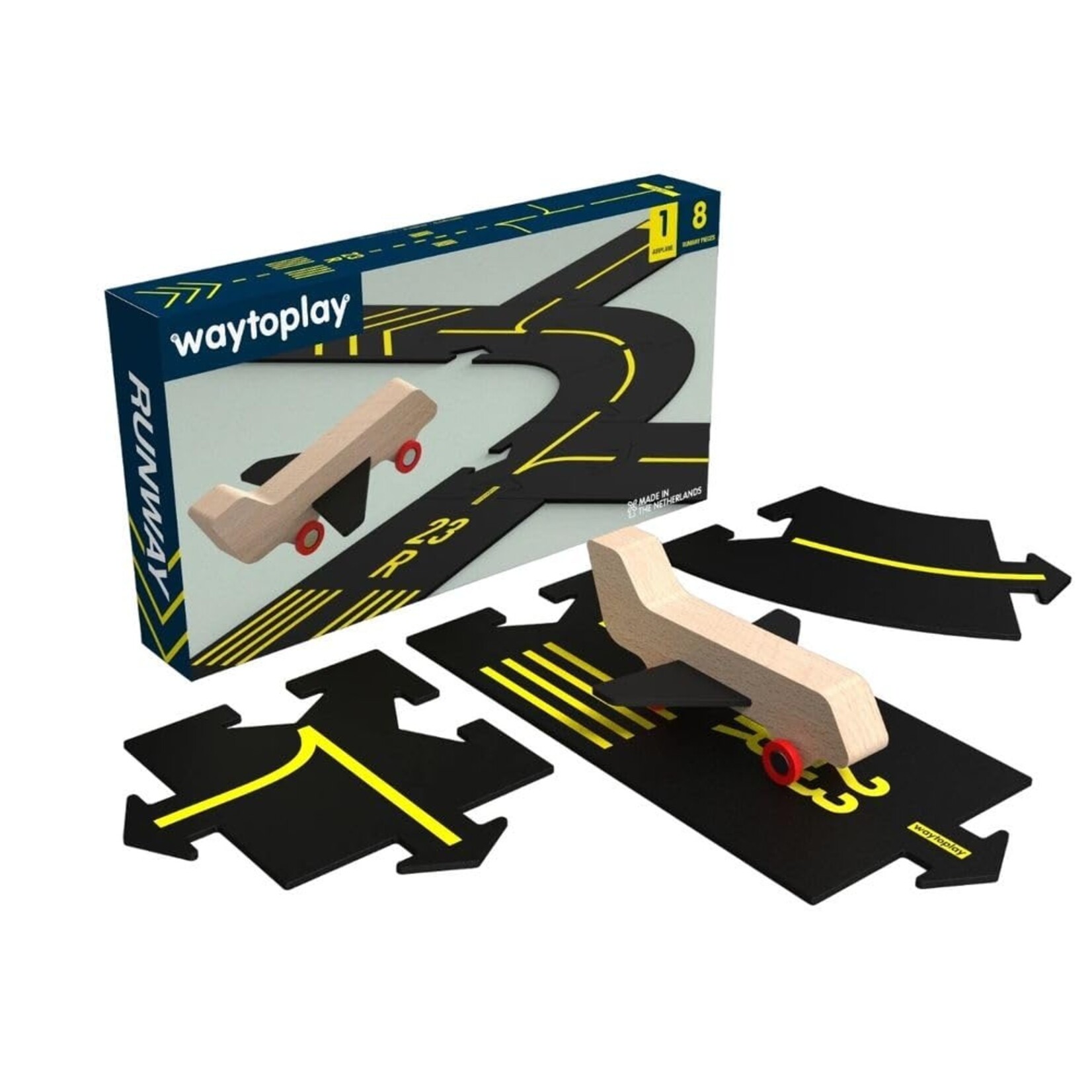 VICI Brands Runway Airport and Plane Flexible Road