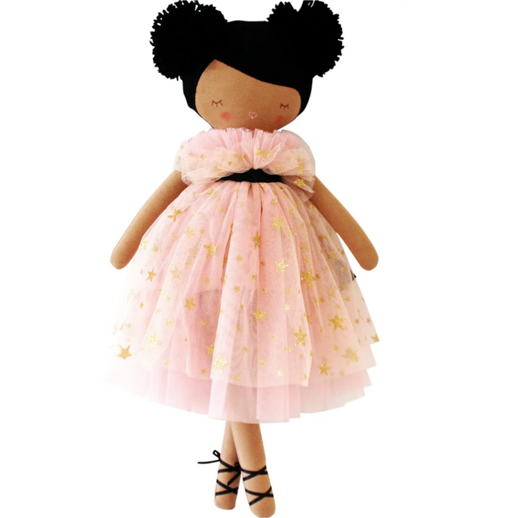 ALIMROSE Halle Ballerina Doll (Light Brown & Ebony)
