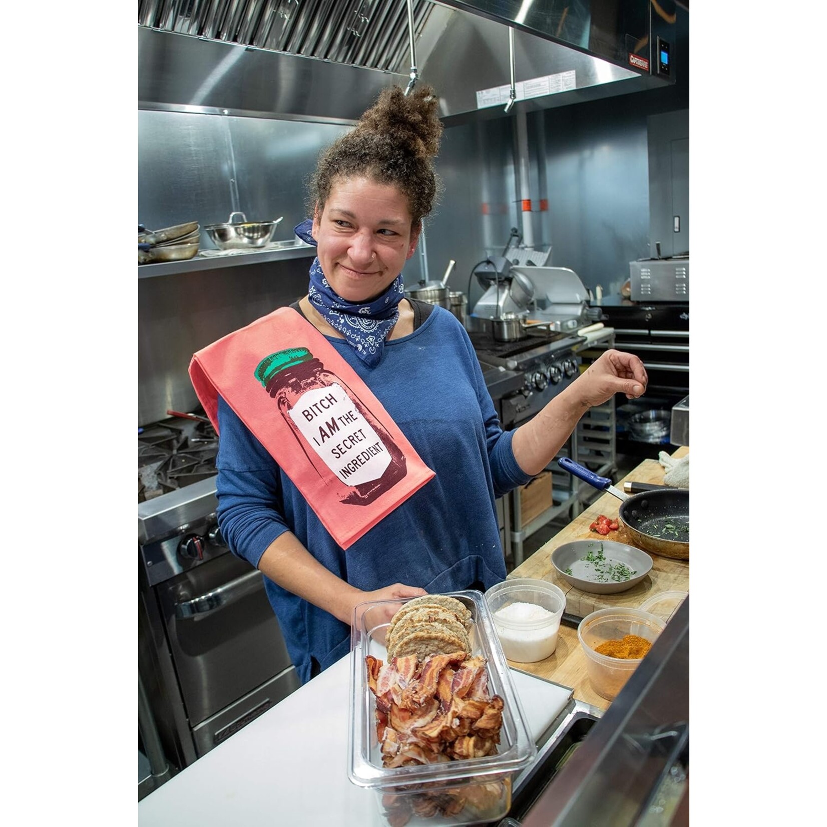 Blue Q Bitch I Am The Secret Dish Towel