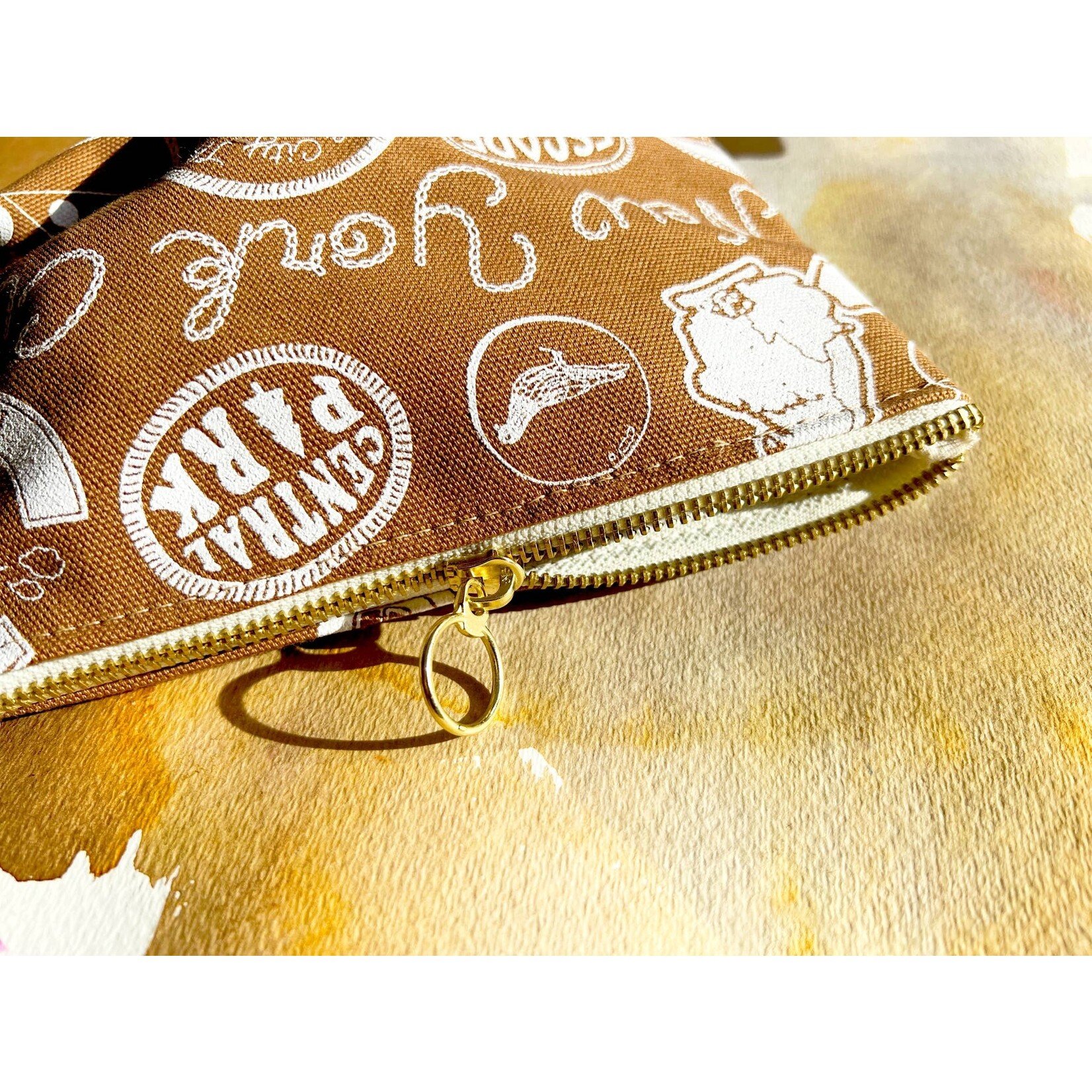 Caramel Brooklyn Pins and Patches Pouch