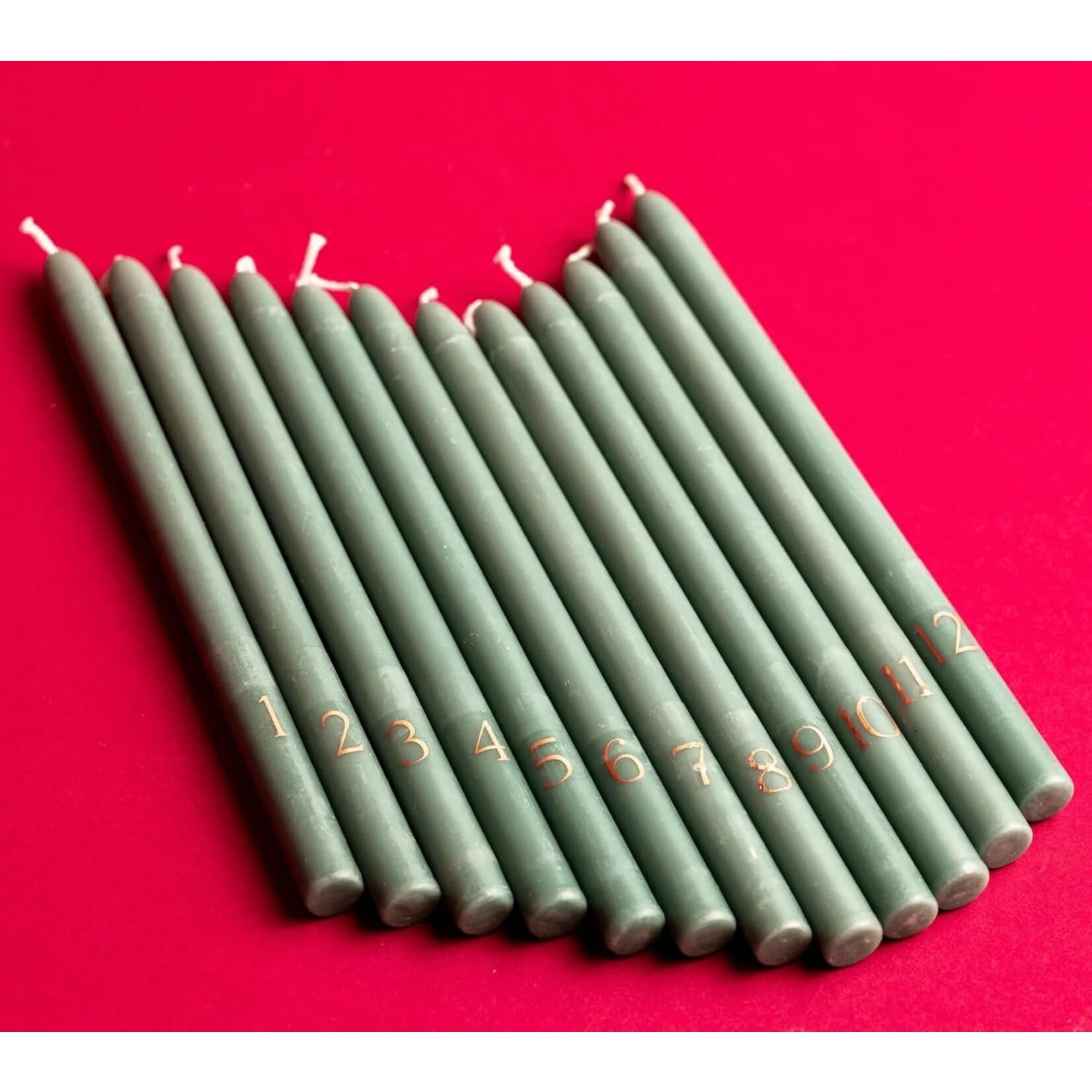 Paddywax 12 Days of Christmas Mini Taper Candles Gift Set - Cypress & Fir