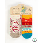 Blue Q I'm New/ Screaming Baby Socks