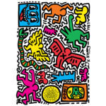 Apply Stickers Pop Shop Tokyo (Keith Haring) Sticker Sheet