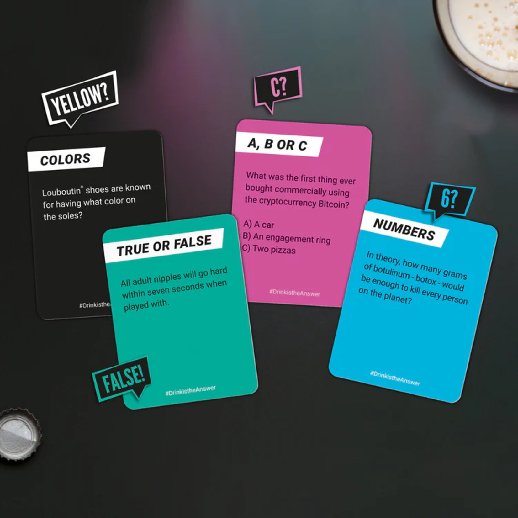 Bubblegum Stuff Drink is the Answer Party Game