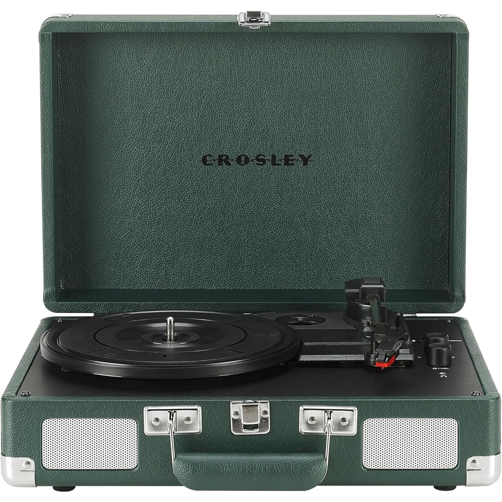 Deer Park Cruiser Plus Portable Turntable with Bluetooth In/Out - Emerald