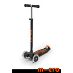 Micro Kickboard Micro Maxi LED Scooter- Black/ Orange