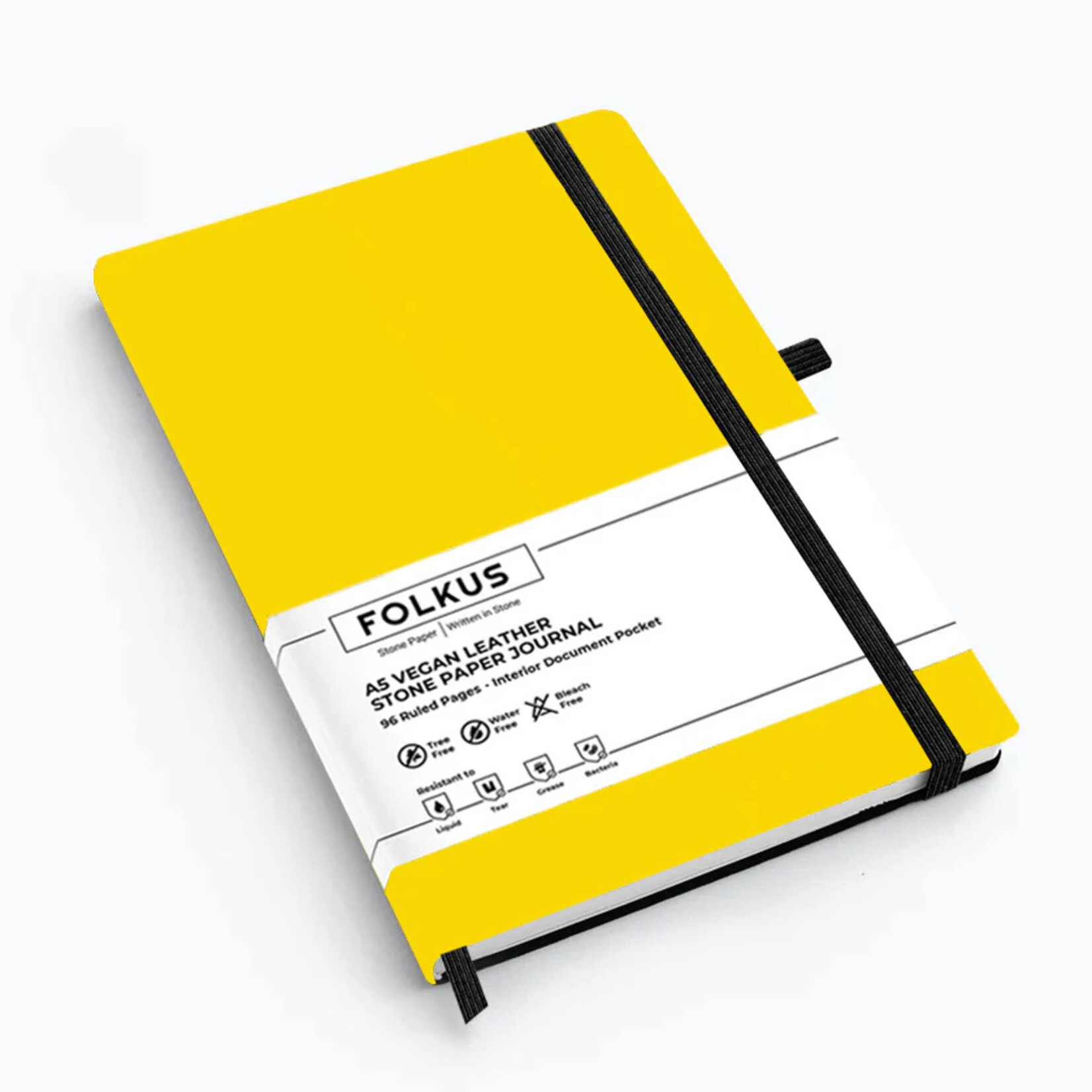 LeVar A5 Stone Paper Journal- Yellow