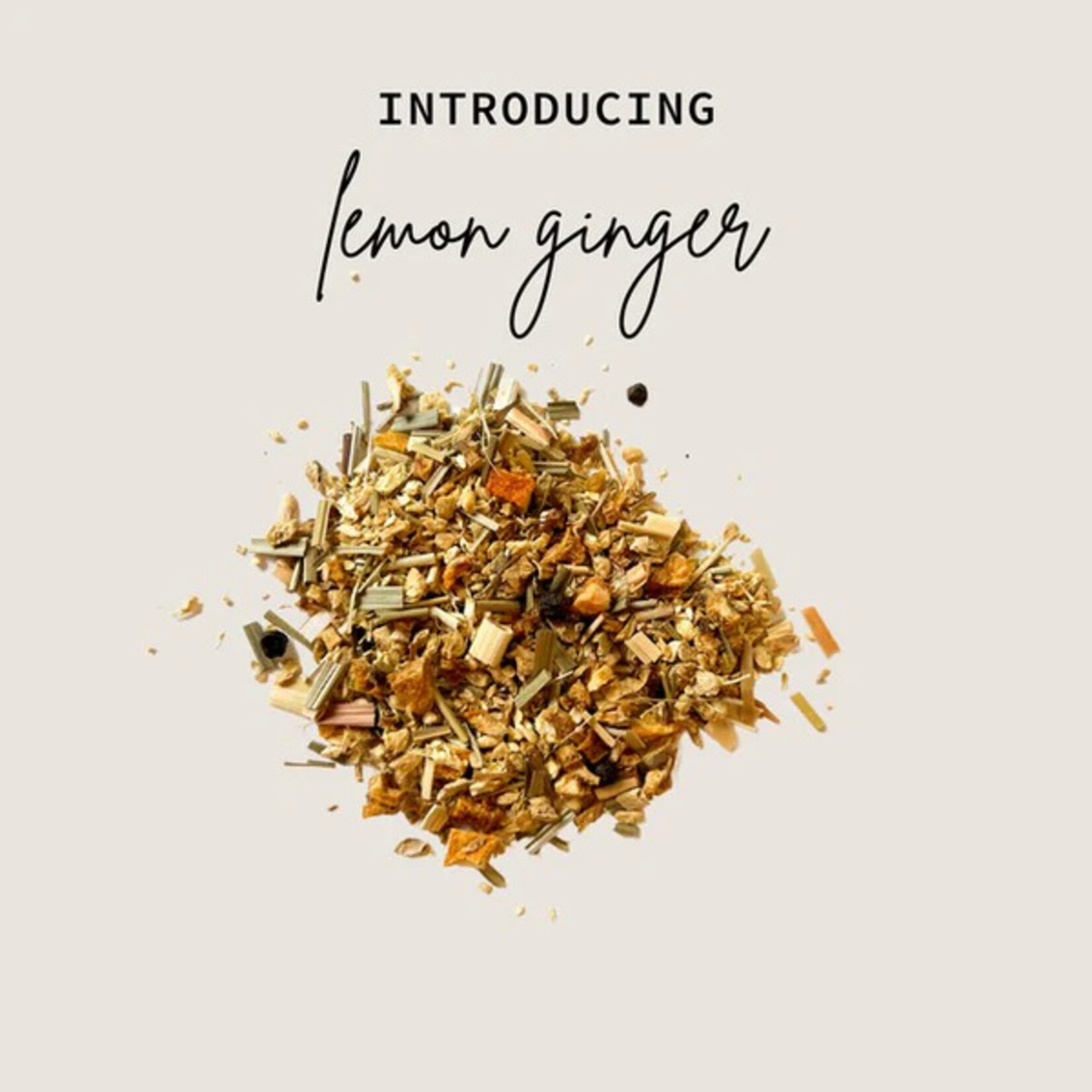 Tea with Tae Lemon Ginger Herbal Mini Tea Tube