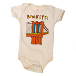 Orangeheat Brooklyn Bridge Organic Onesie