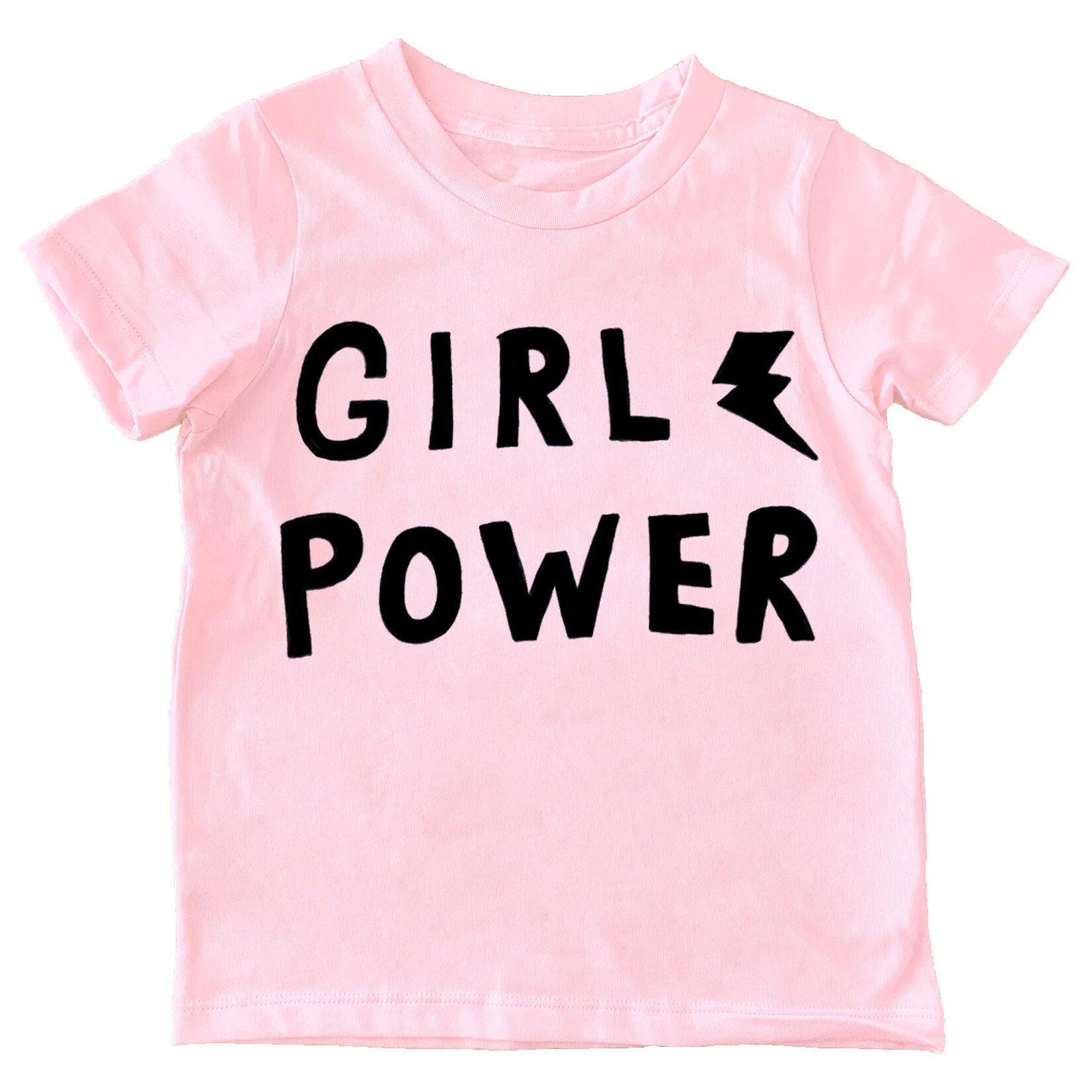 Orangeheat Girl Power Kids Cotton Tee - Pink