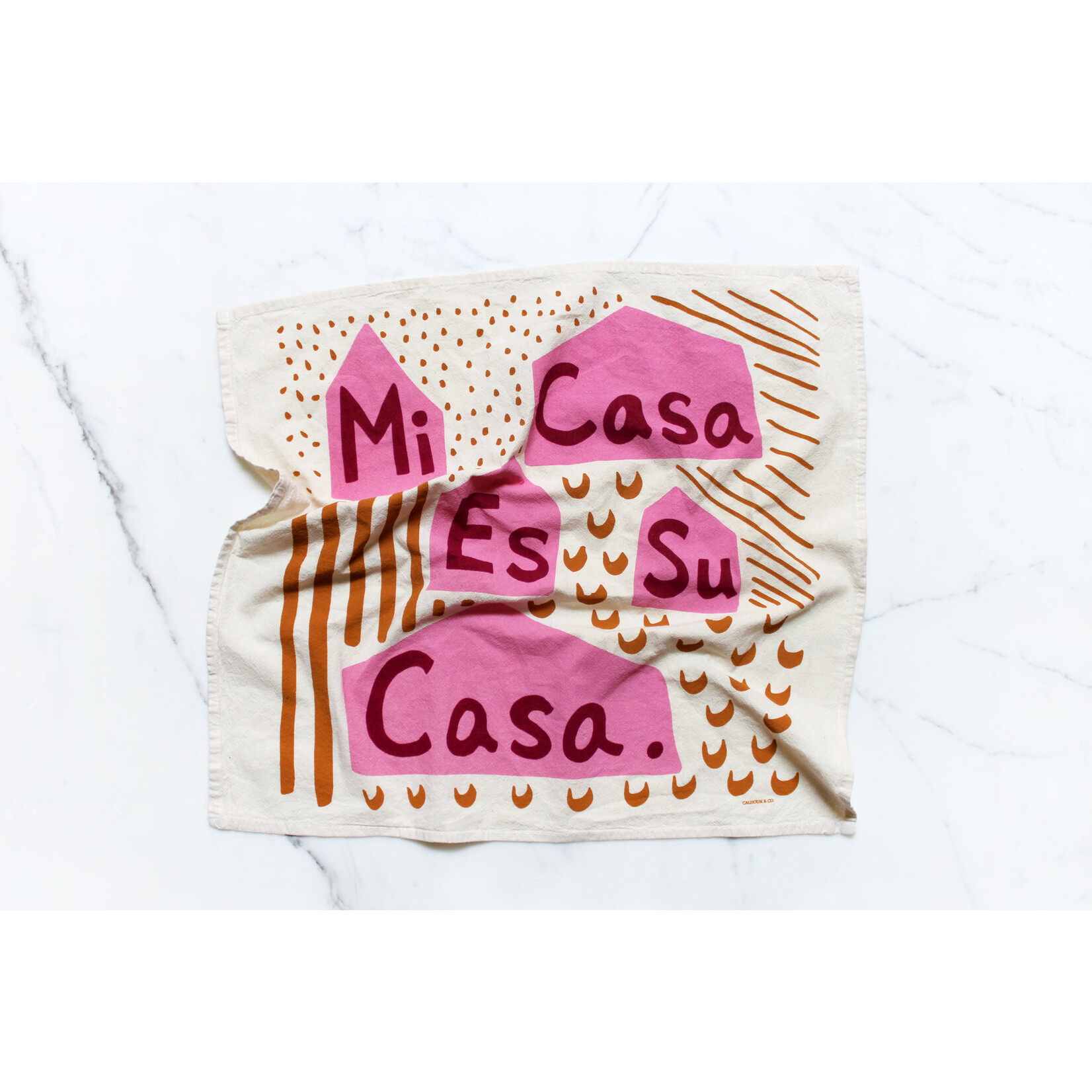 Calhoun &  Co Mi Casa Es Su Casa Tea Towel