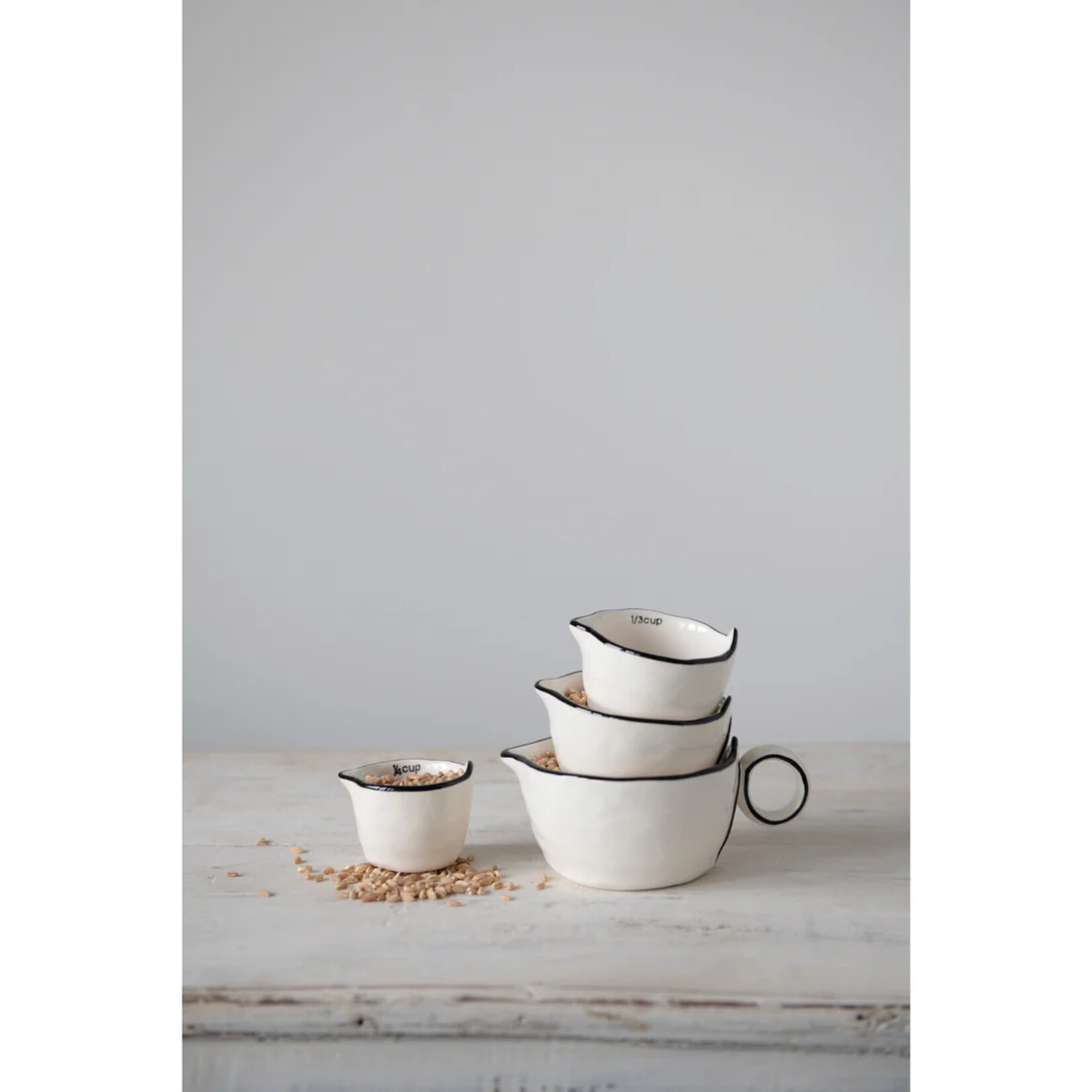 Creative Co-Op Stoneware Measuring Cups SET OF 4