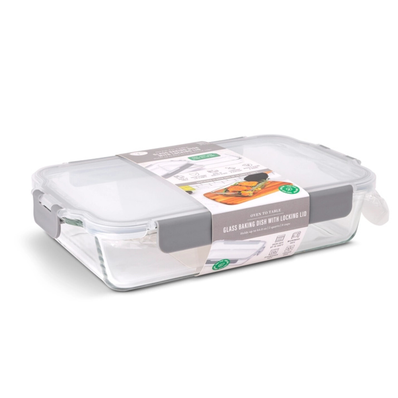 Core Home 2qt Glass Baking Dish w/ Locking Lid