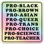 Pro- Black, Pro.... Die Cut Sticker