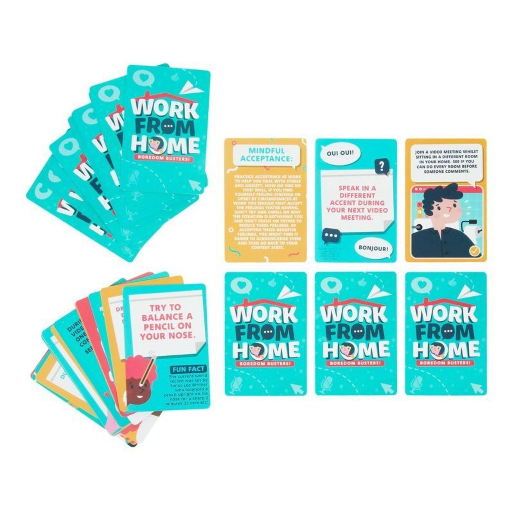 Paladone Work From Home Boredom Buster Cards