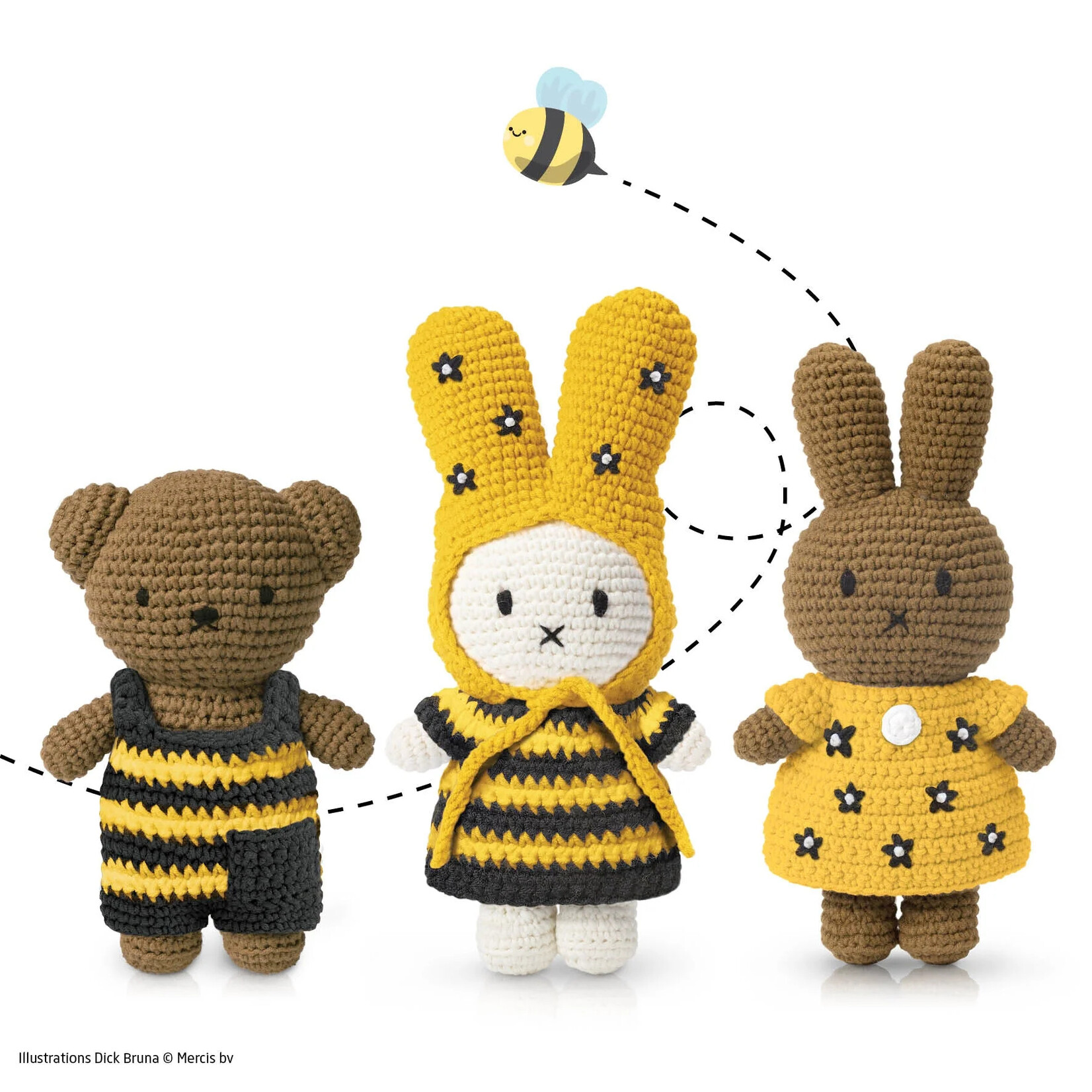 Just Dutch US Miffy Bumble Bee Dress w/ Flower Hat