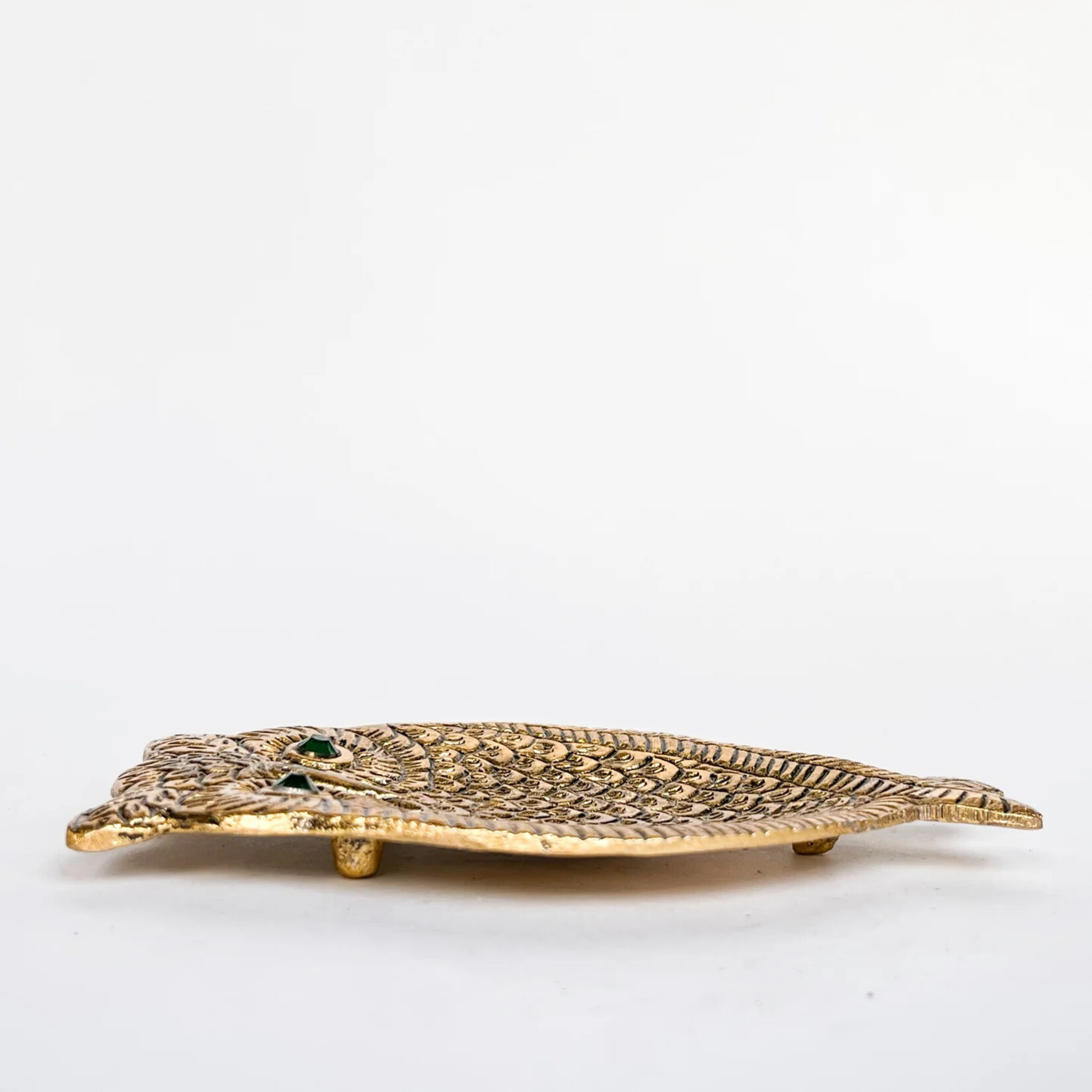 Artschatz Owl w/ Turquoise Eyes Incense Holder