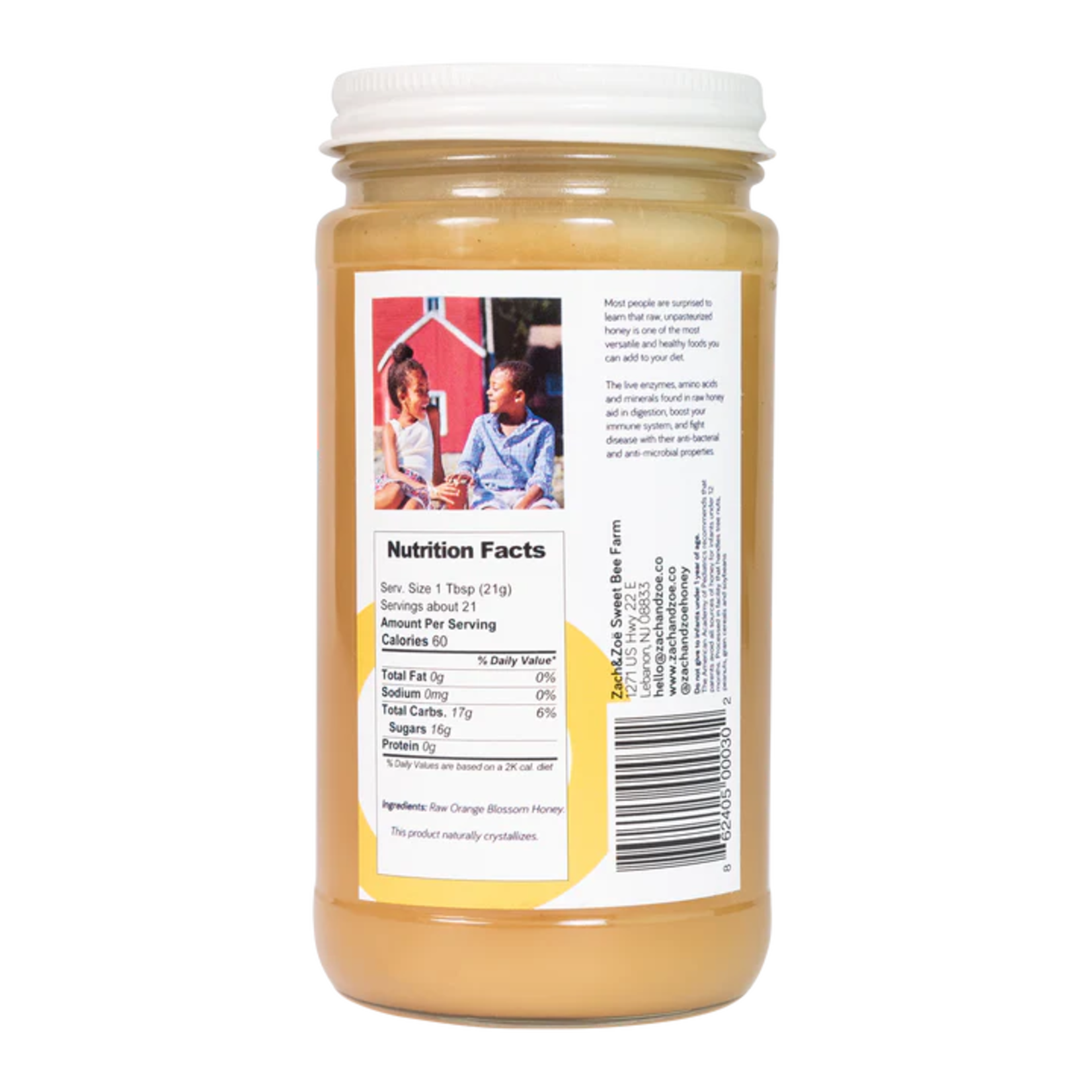 Zach&Zoe Creamed Orange Blossom Honey