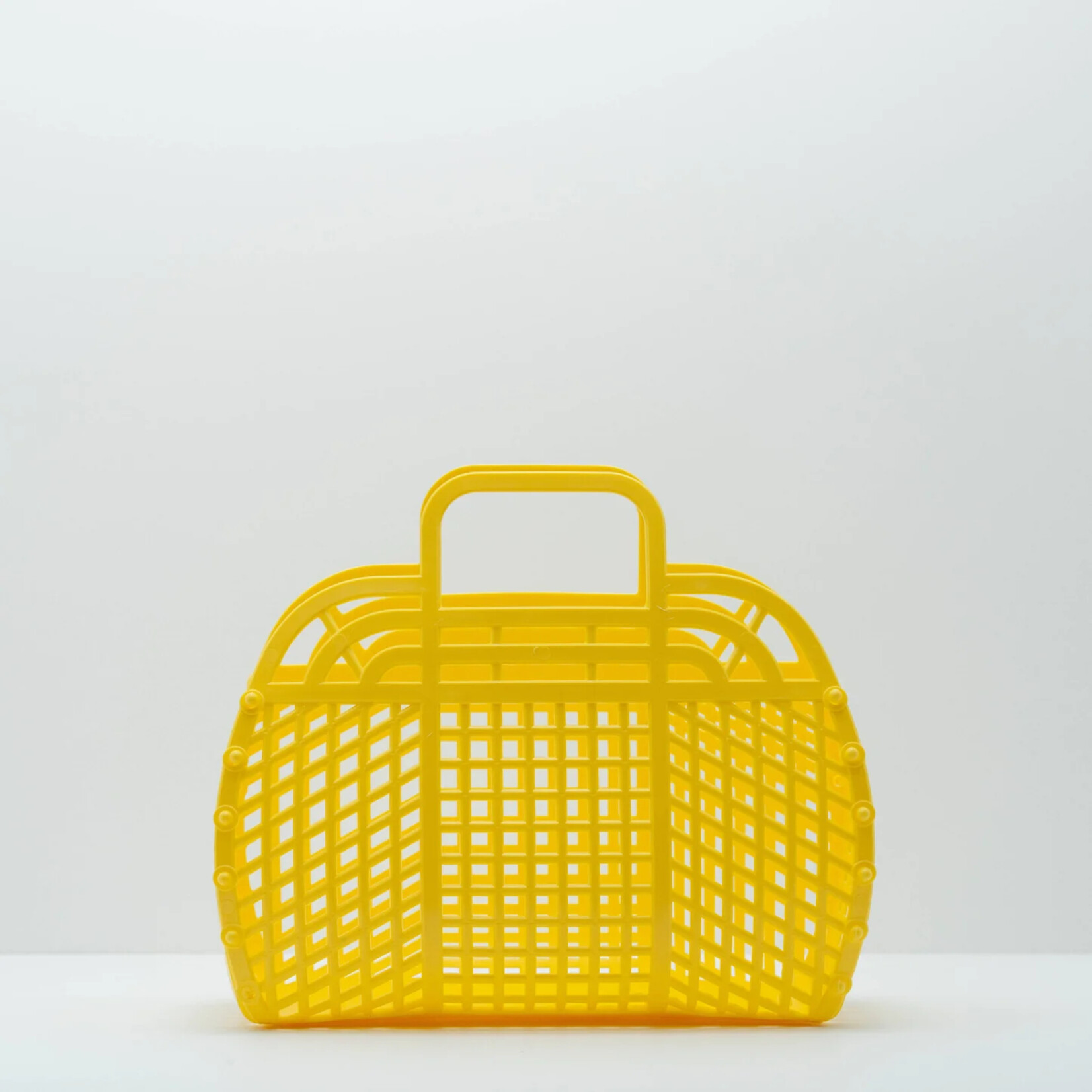 JustforZo Boutique Large Retro Jelly Bag- Yellow