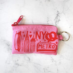 Calhoun &  Co Big Apple Zipper Card Pouch