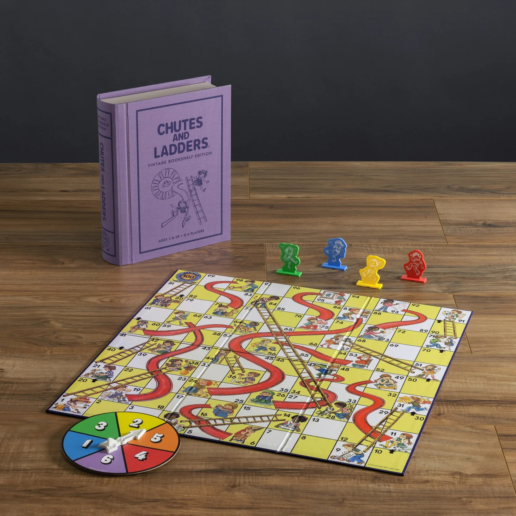 WS Game Company Vintage Bookshelf Chutes and Ladders