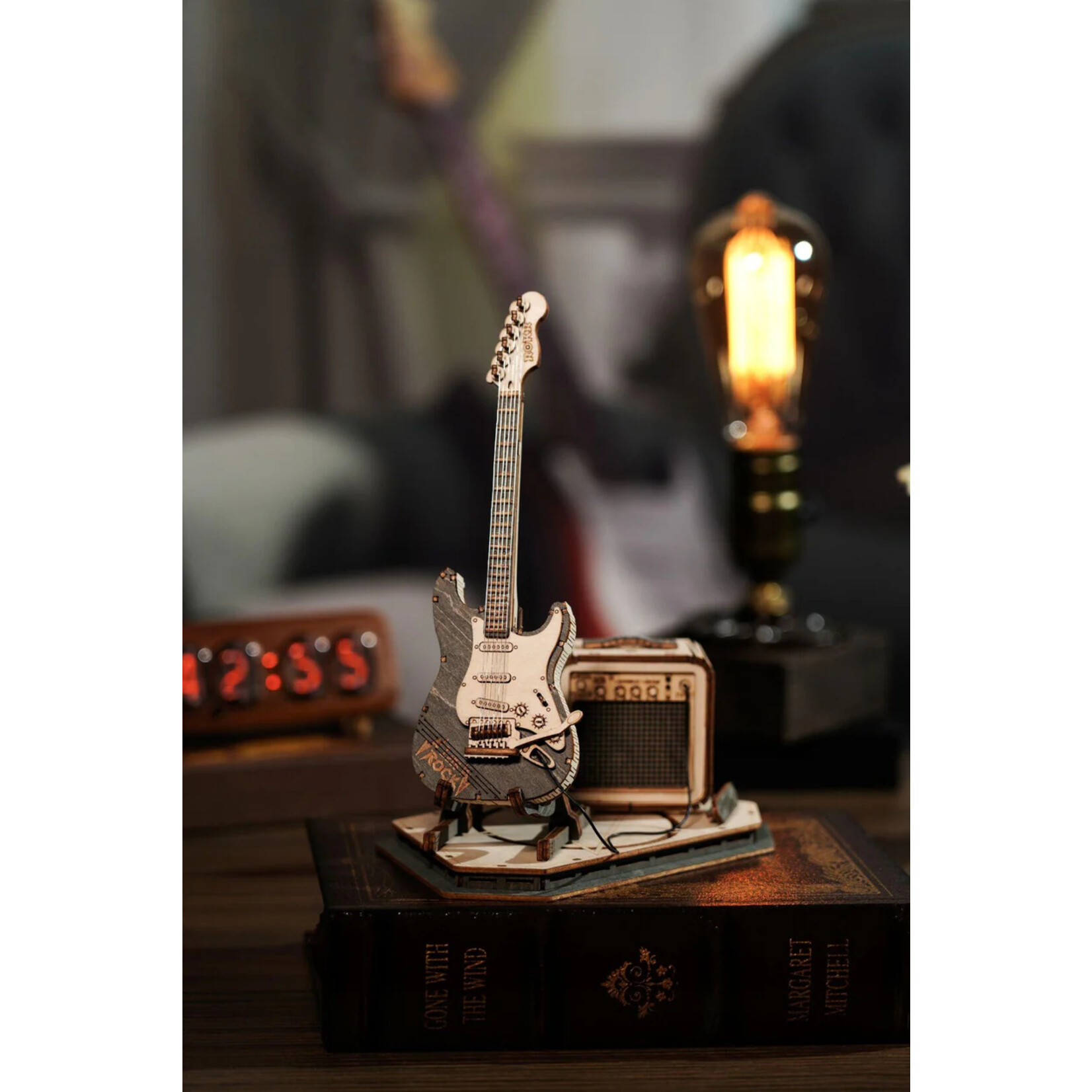 Hands Craft 3D Wooden Puzzle- Electric Guitar