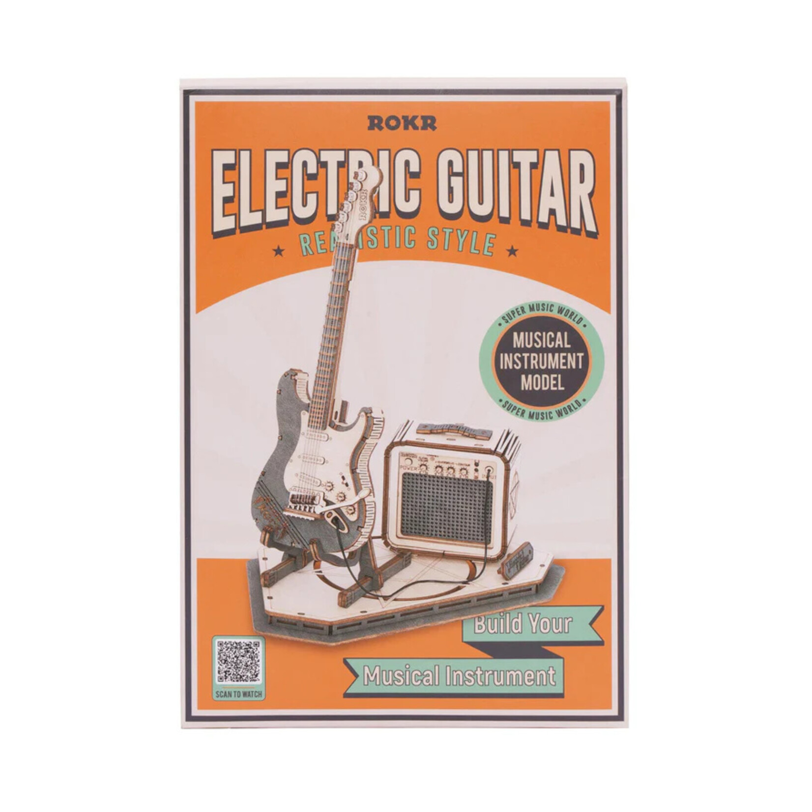 Hands Craft 3D Wooden Puzzle- Electric Guitar
