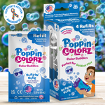 South Beach Bubbles PoppinColorz Bubbles 14oz Refill Pouch- Blazin Blue