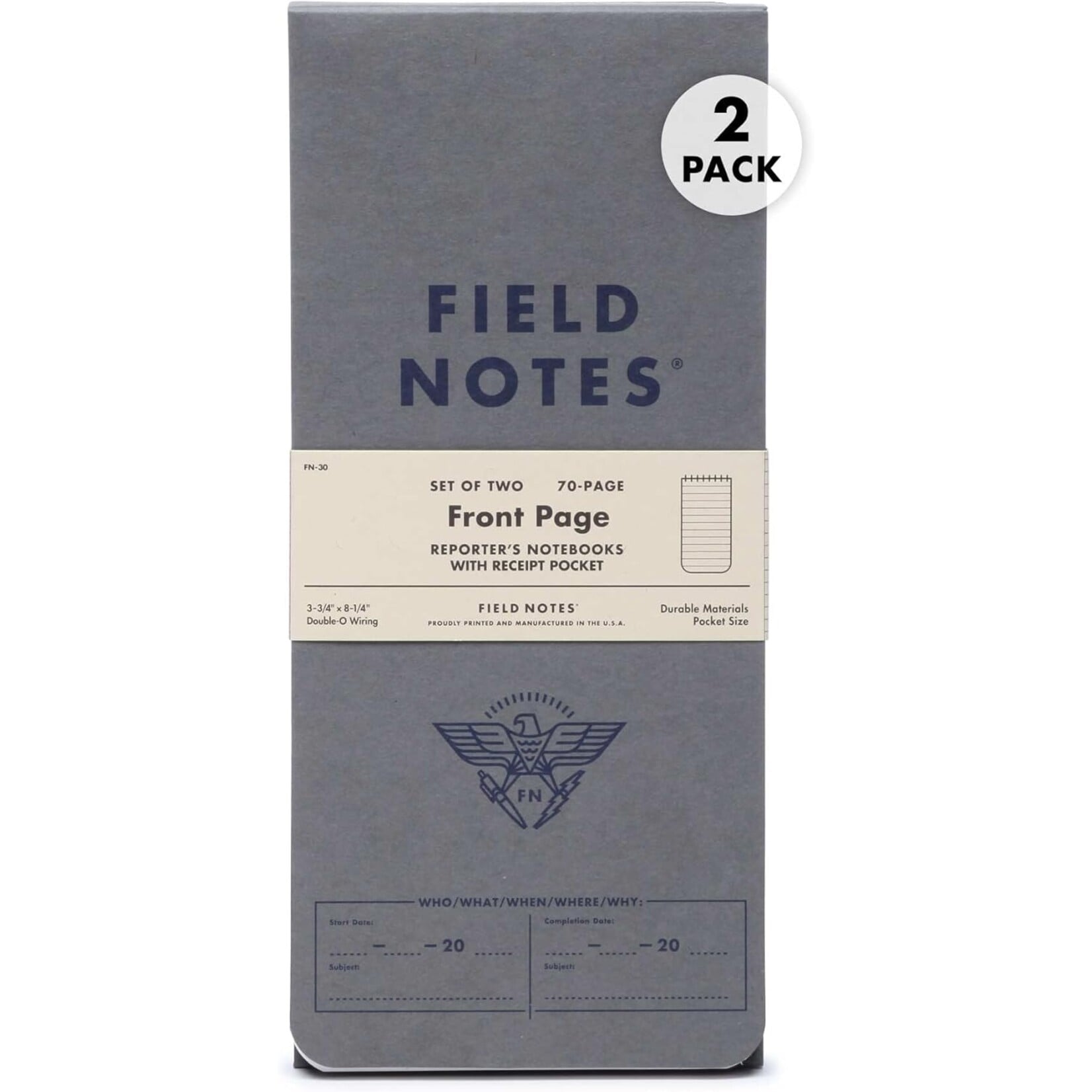 Field Notes Front Page Notebooks 2-Pack