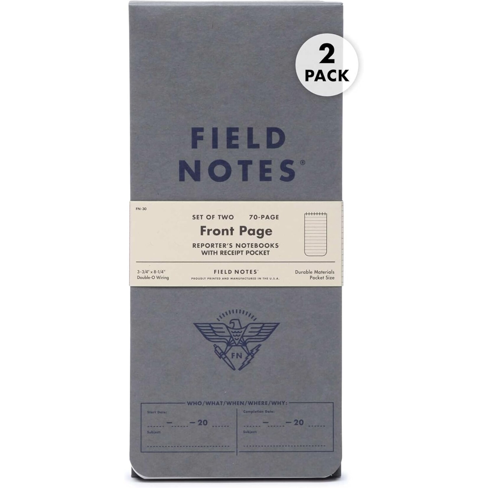 Front Page Notebooks (s/2)