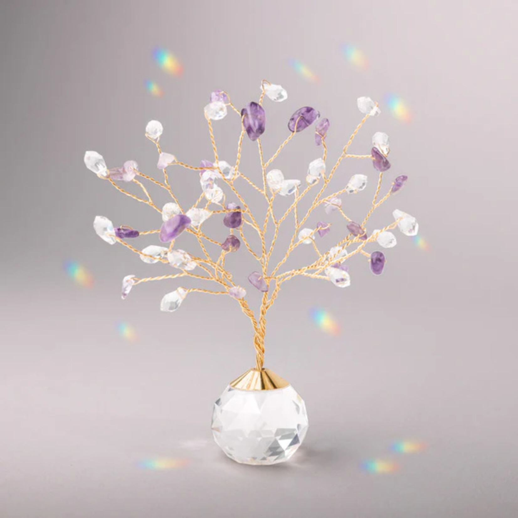 Scout Curated Wears Suncatcher- Tree of Life Amethyst Protection Gold