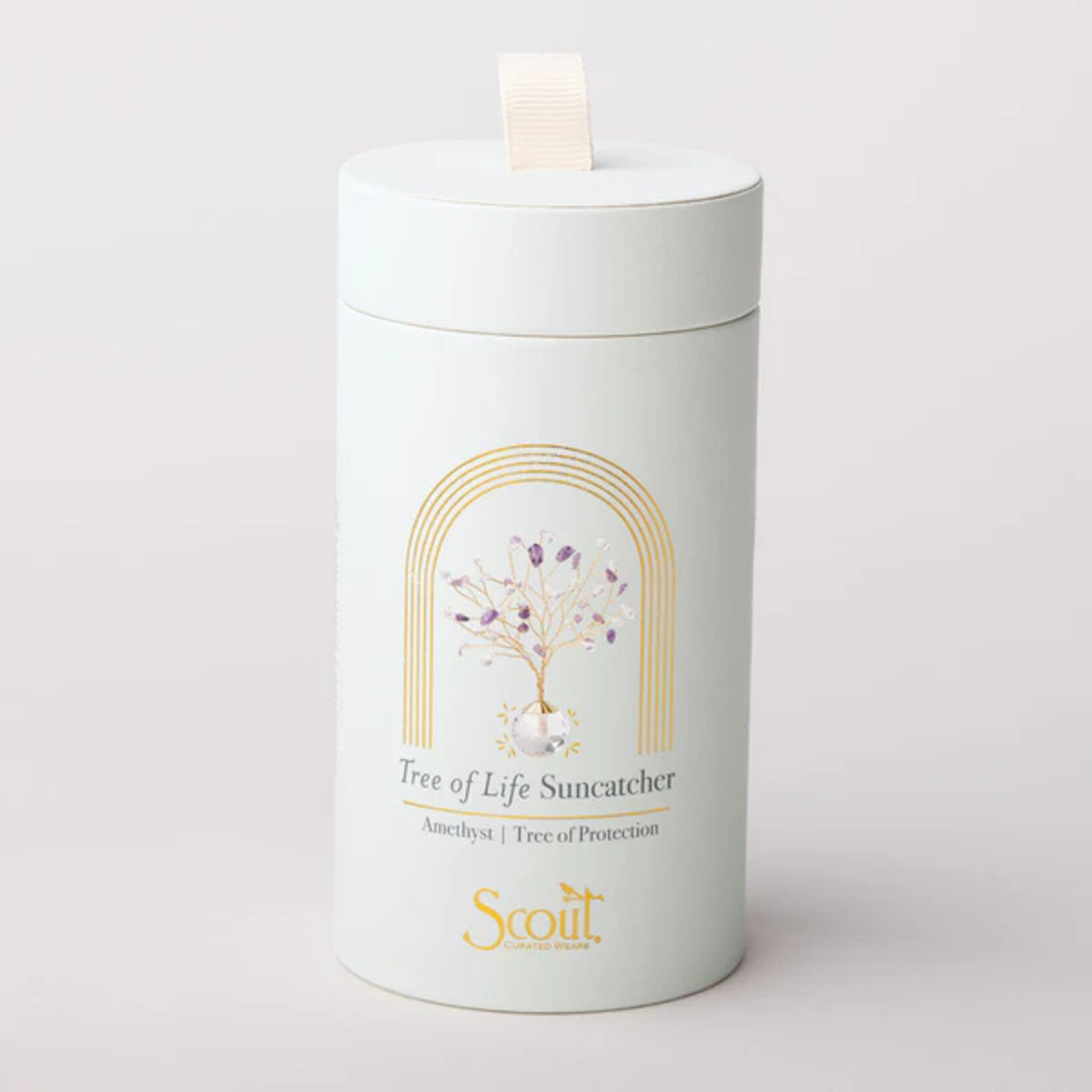 Scout Curated Wears Suncatcher- Tree of Life Amethyst Protection Gold