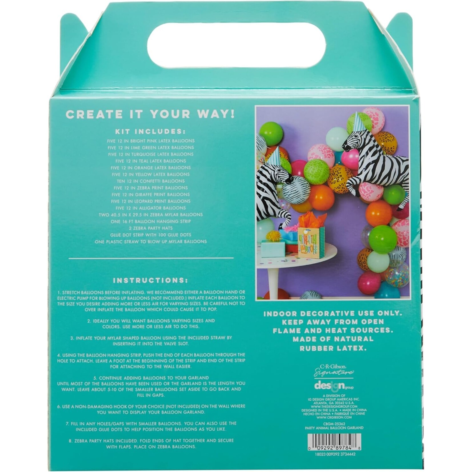 CR Gibson Party Animal Balloon Garland Kit