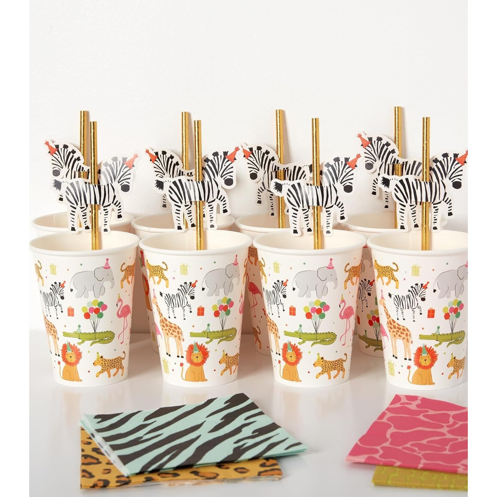 CR Gibson Party Animal Cups w/ Topper