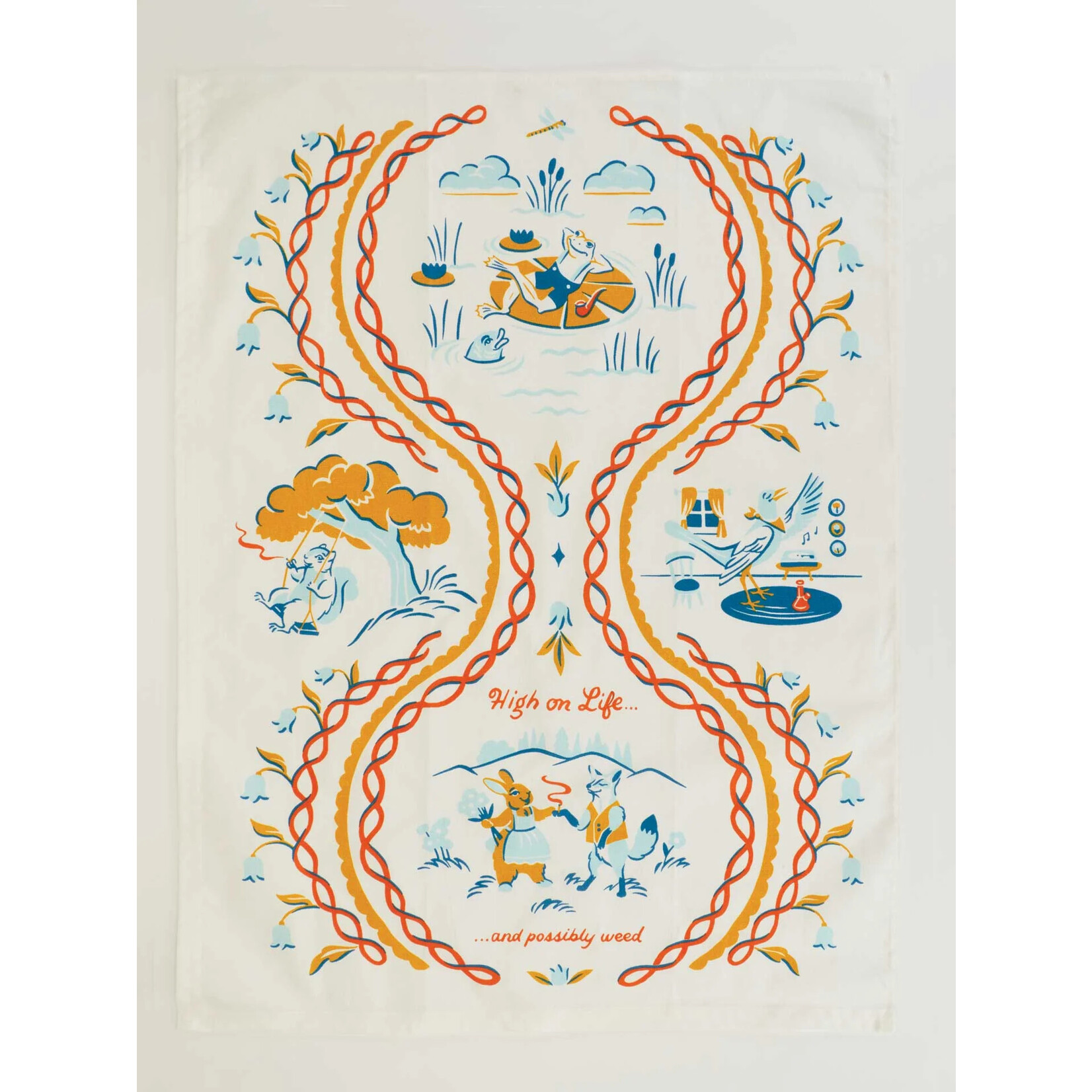 Blue Q High On Life Dish Towel