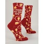 Blue Q Work My Ass Off Women's Crew Socks