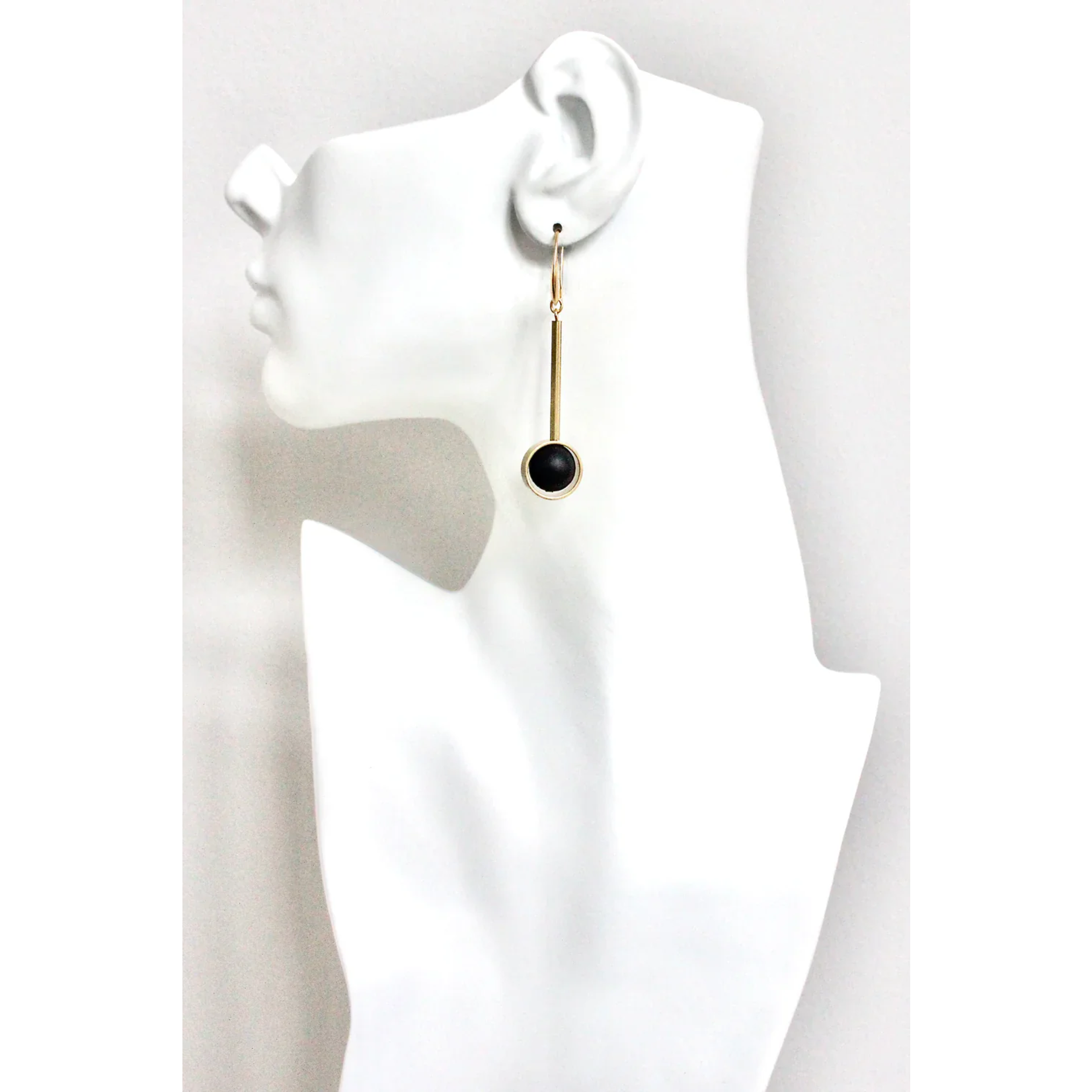 David Aubrey Jewelry Jet Glass Earrings