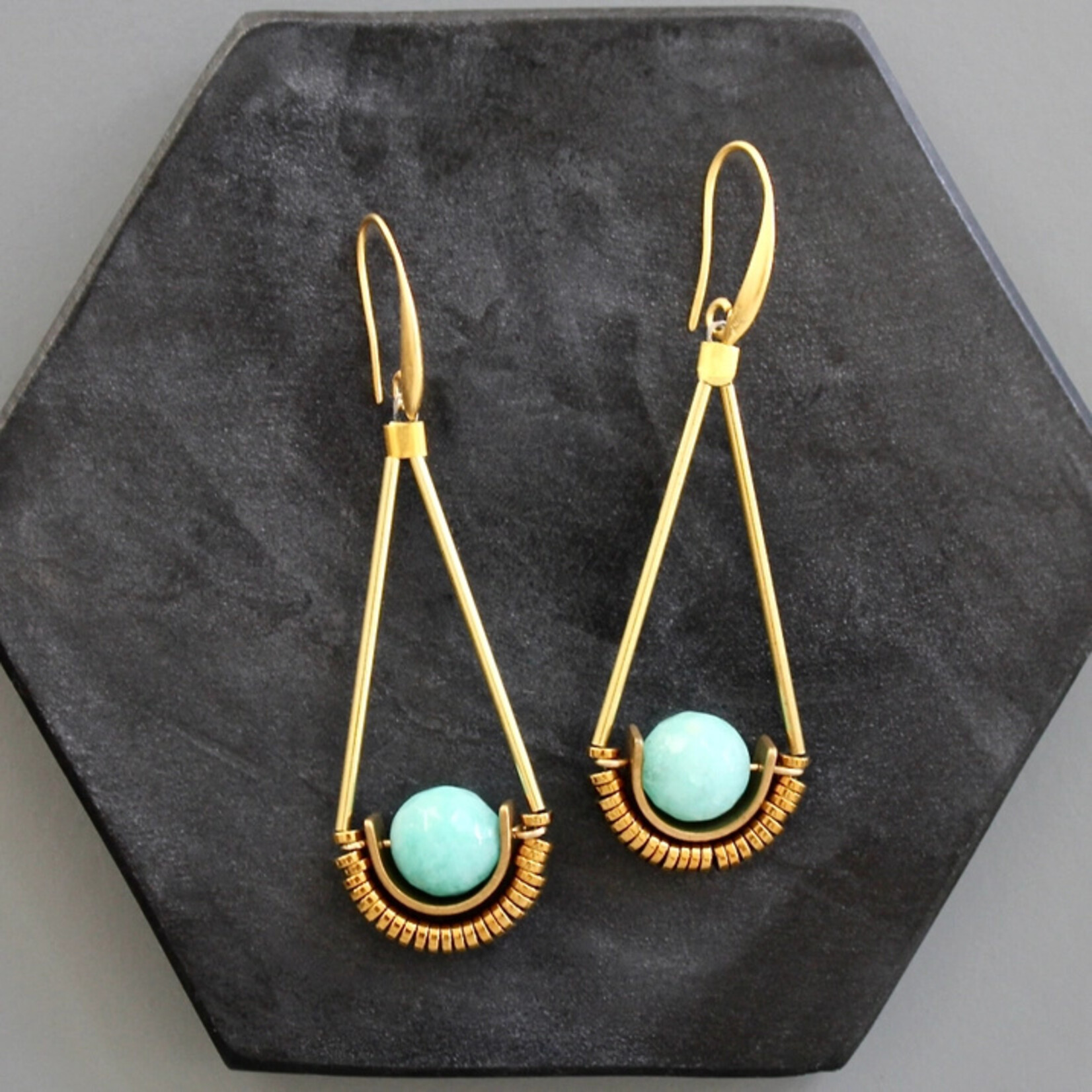 David Aubrey Jewelry Amazonite Earrings
