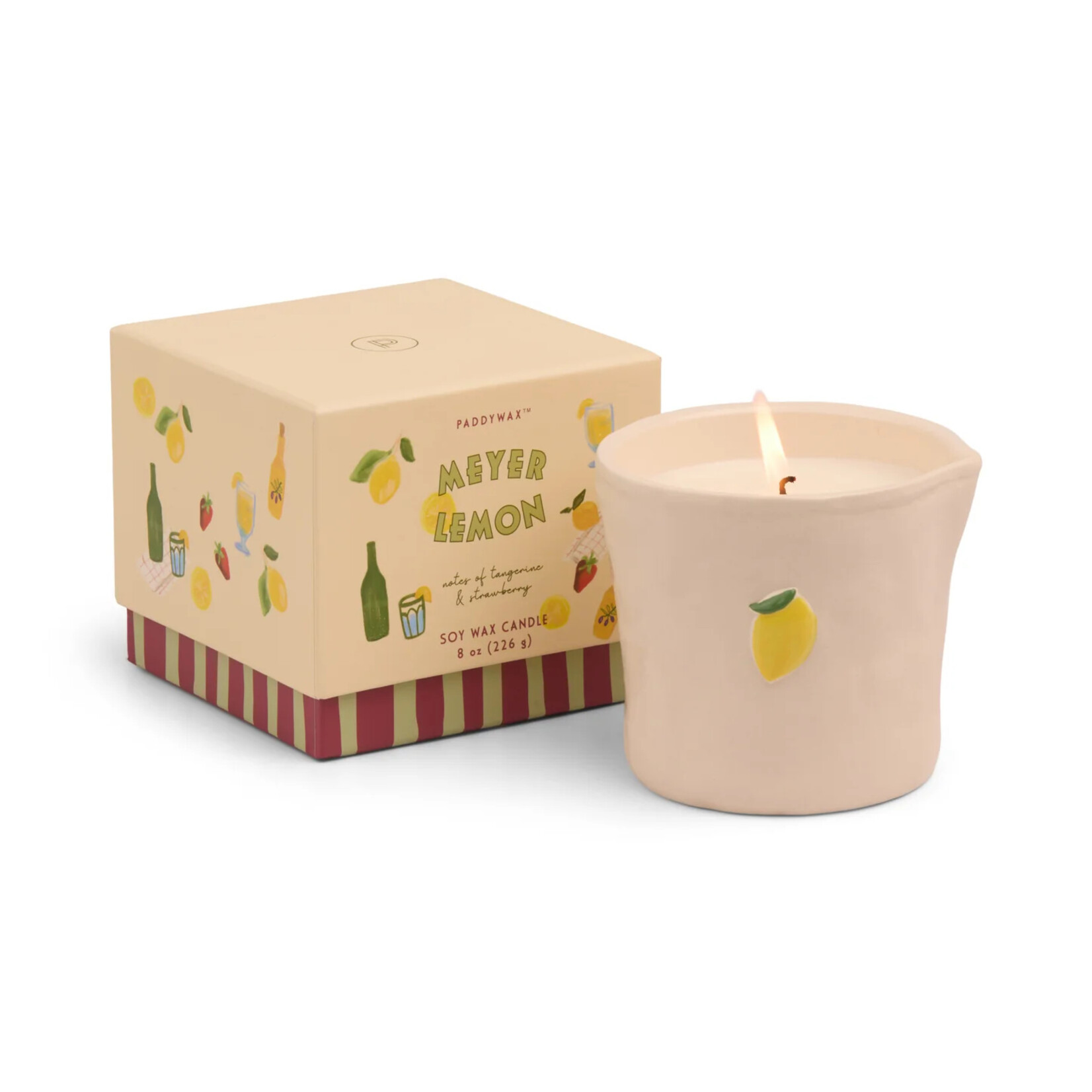 Paddywax Bistro Ceramic Candle- Meyer Lemon
