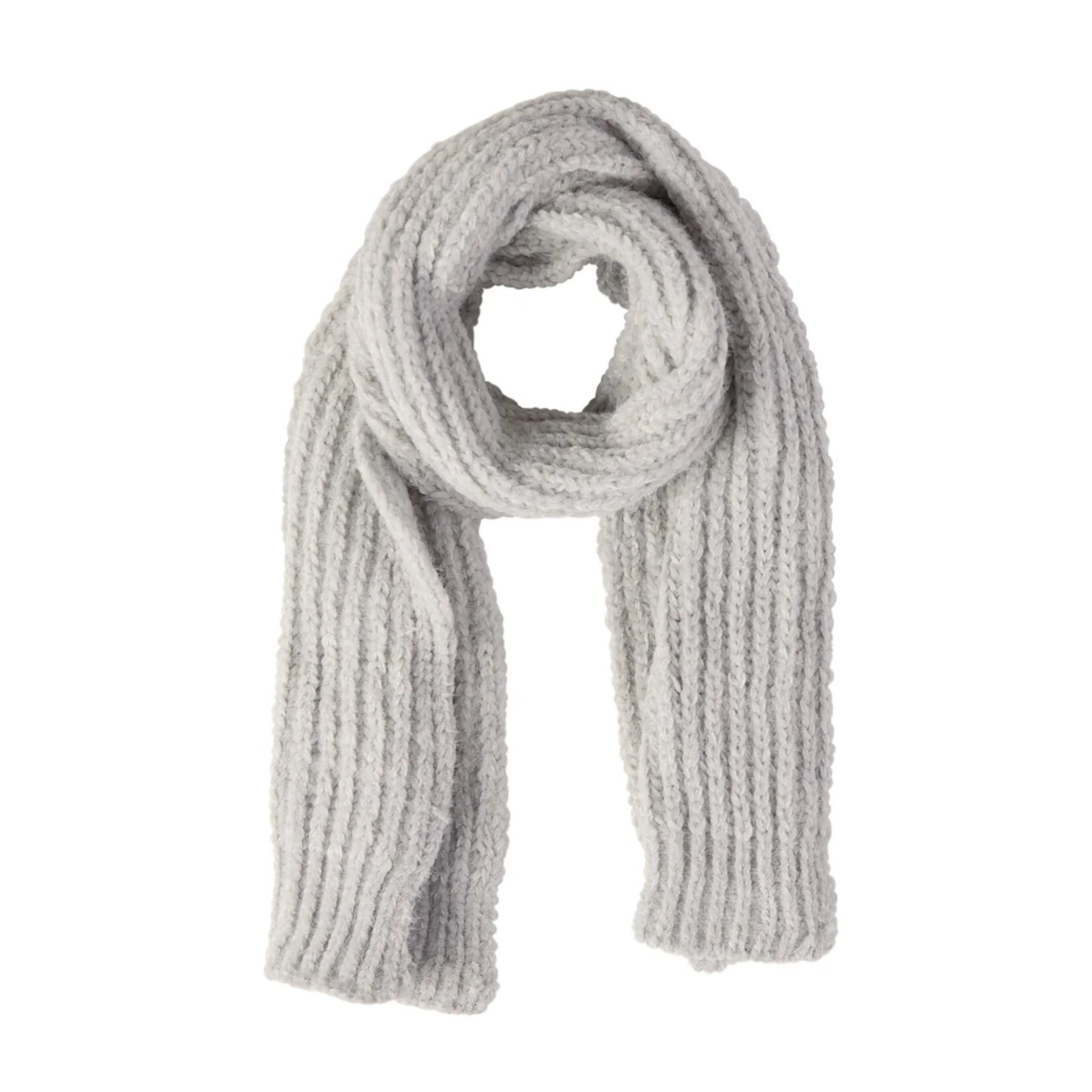 Hadley Wren Chenille Knit Scarf- Gray