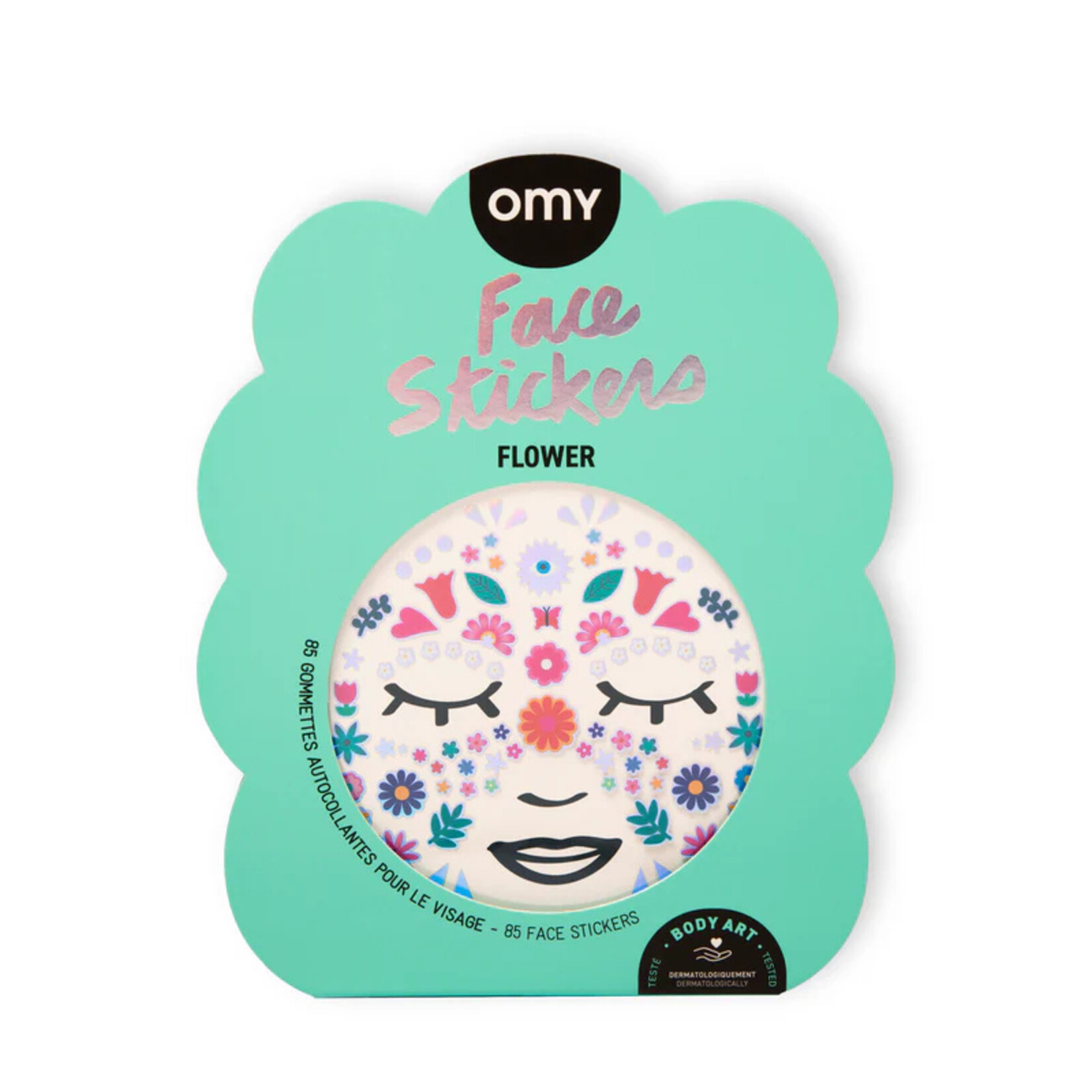 Flower Face Stickers