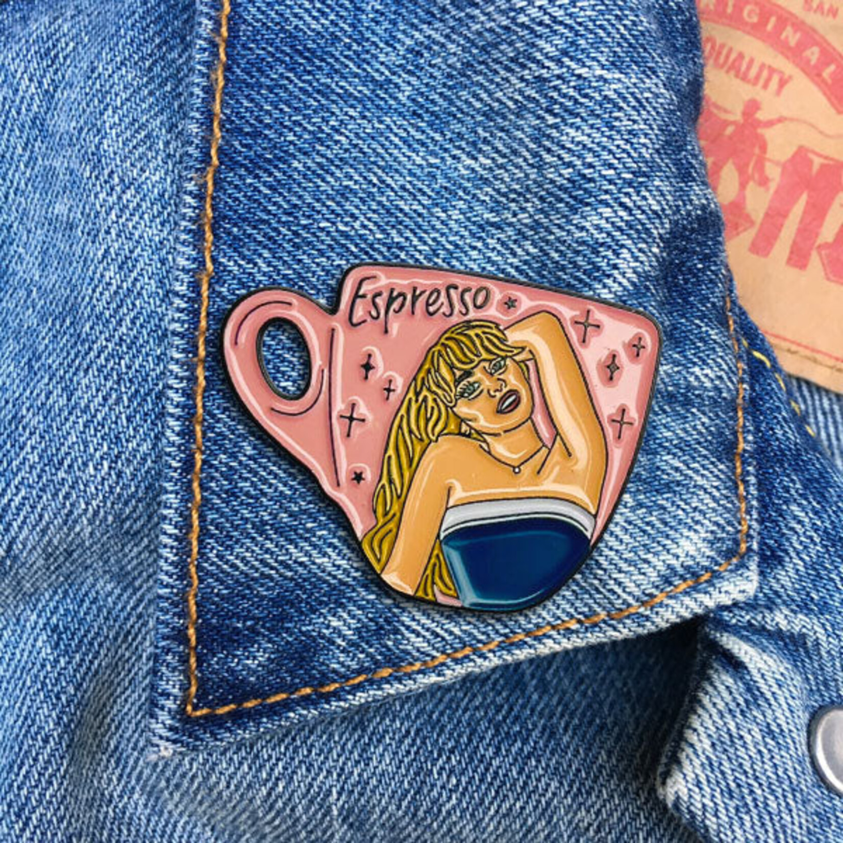 Sabrina Espresso Pin
