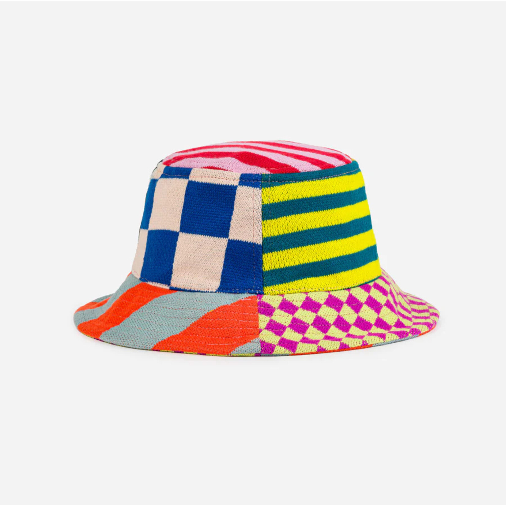 Verloop Pattern Patch Bucket Hat- Rainbow