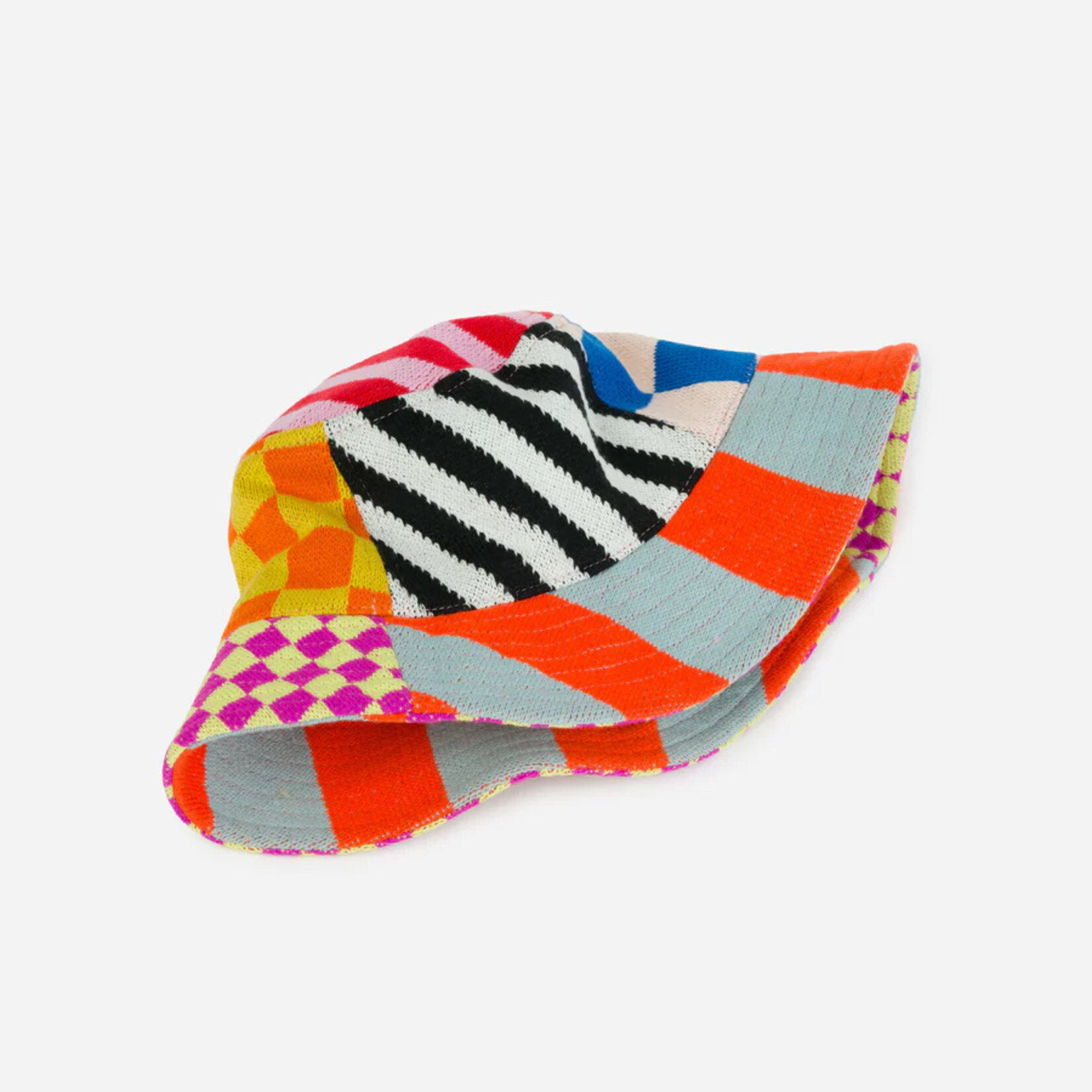 Verloop Pattern Patch Bucket Hat- Rainbow