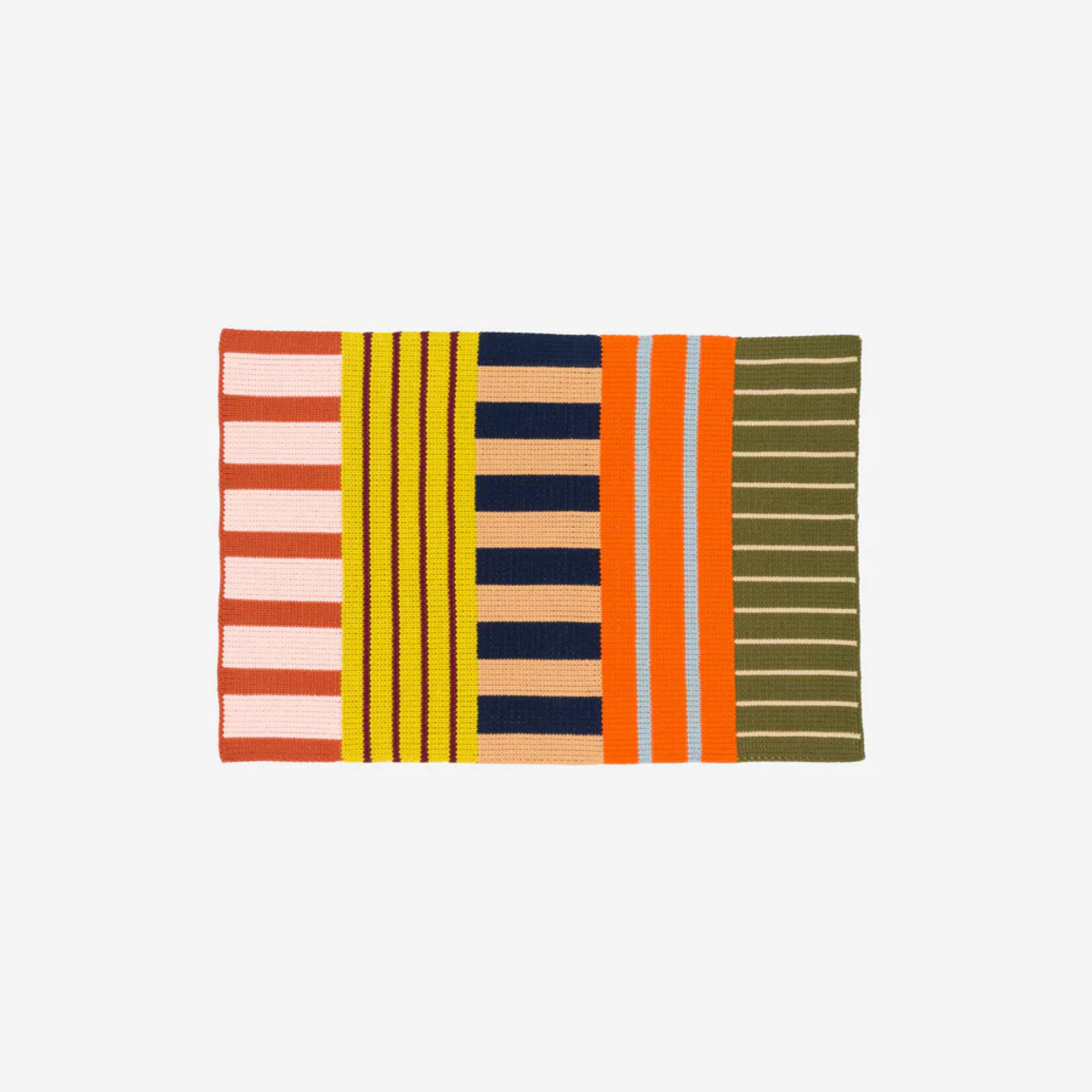 Verloop Patchwork Stripe Mini Rug- Desert